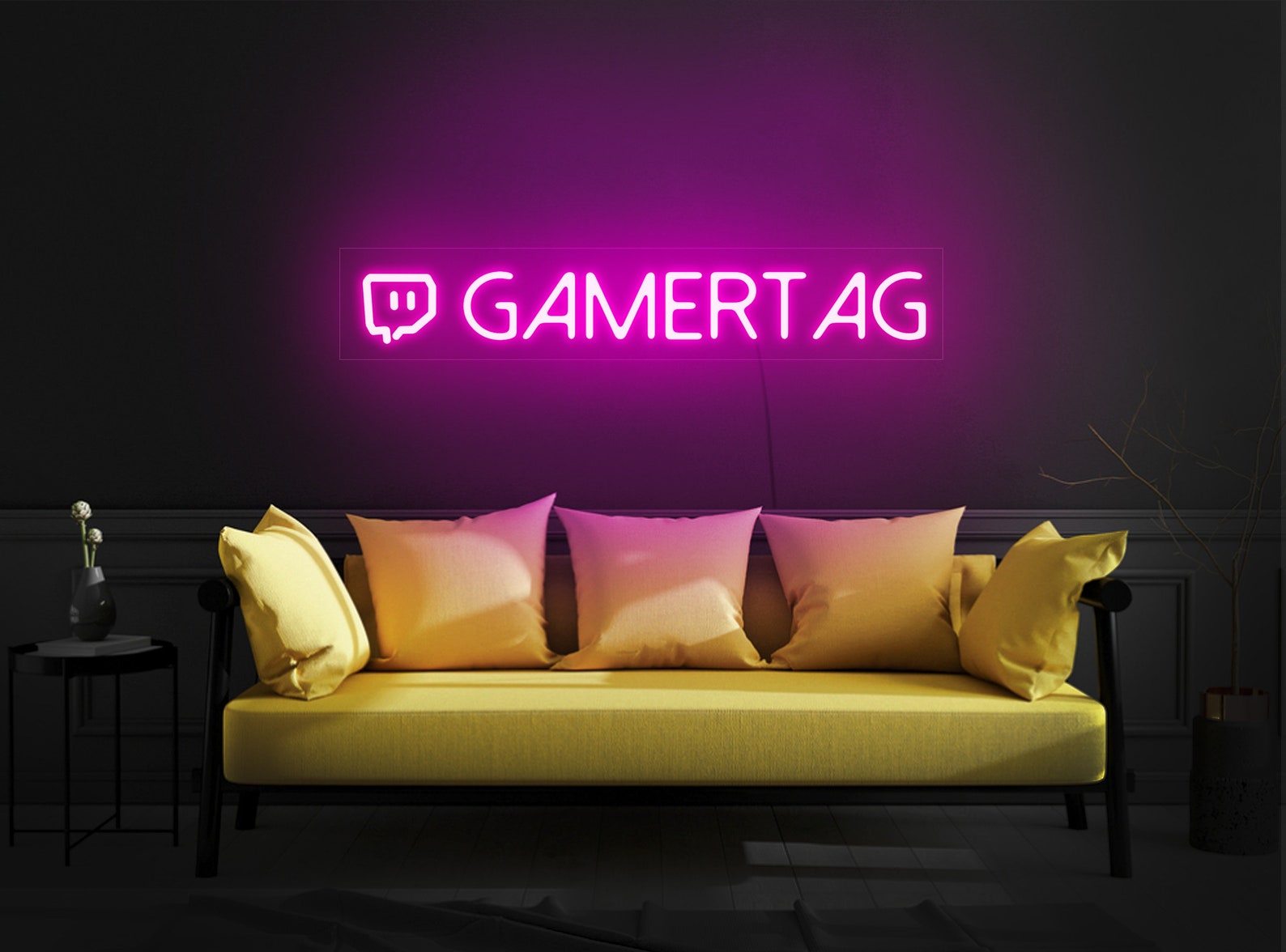 Gamertag Neon Sign, Username Led Sign, Gamer Tag Light Sign, Personalized Username Sign, Gamertag Led Sign