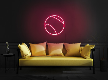 Tennis Ball Neon Sign, Tennis Ball Led Sign, Ball Neon Sign, Sports Neon Sign, Neon Sign Bedroom, Neon Light Sign For Wall
