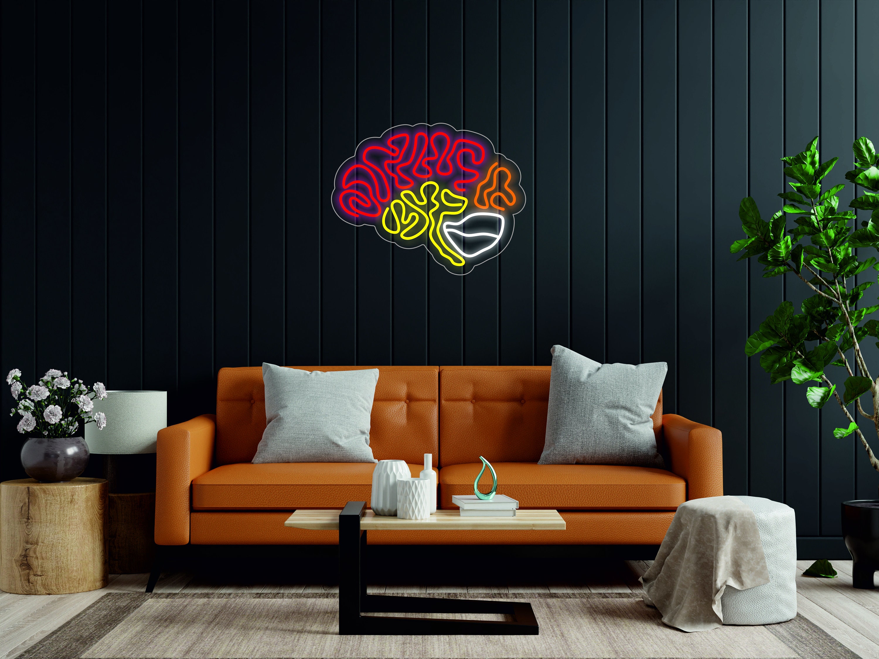 Human Brain - Led Light Neon Sign, Lamp Decor For Wall Human Brain