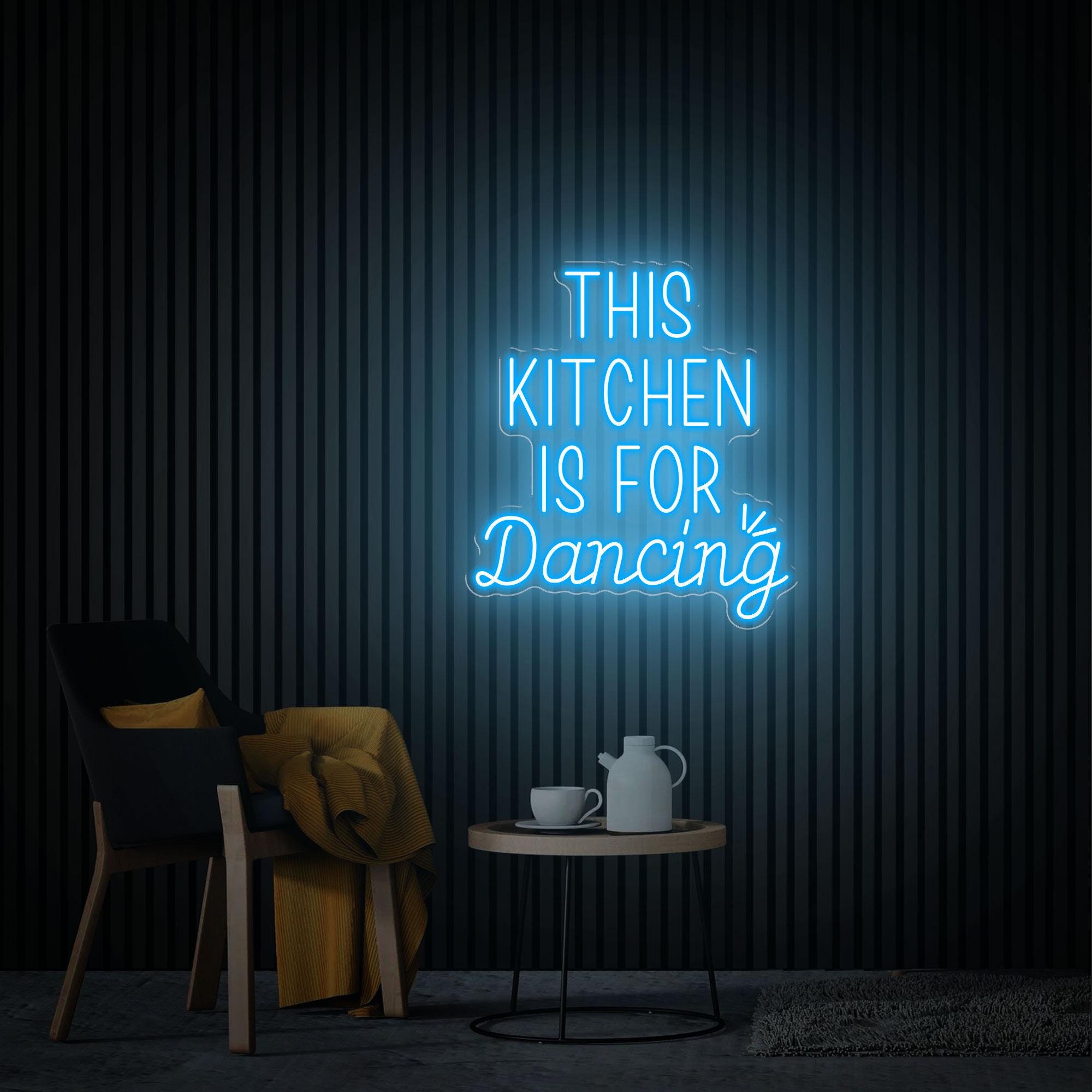 This Kitchen Is For Dancing Neon Sign, Kitchen Neon Sign, Kitchen Neon Art, Home Wall Decor, Handmade Neon Gifts Sign For Mom