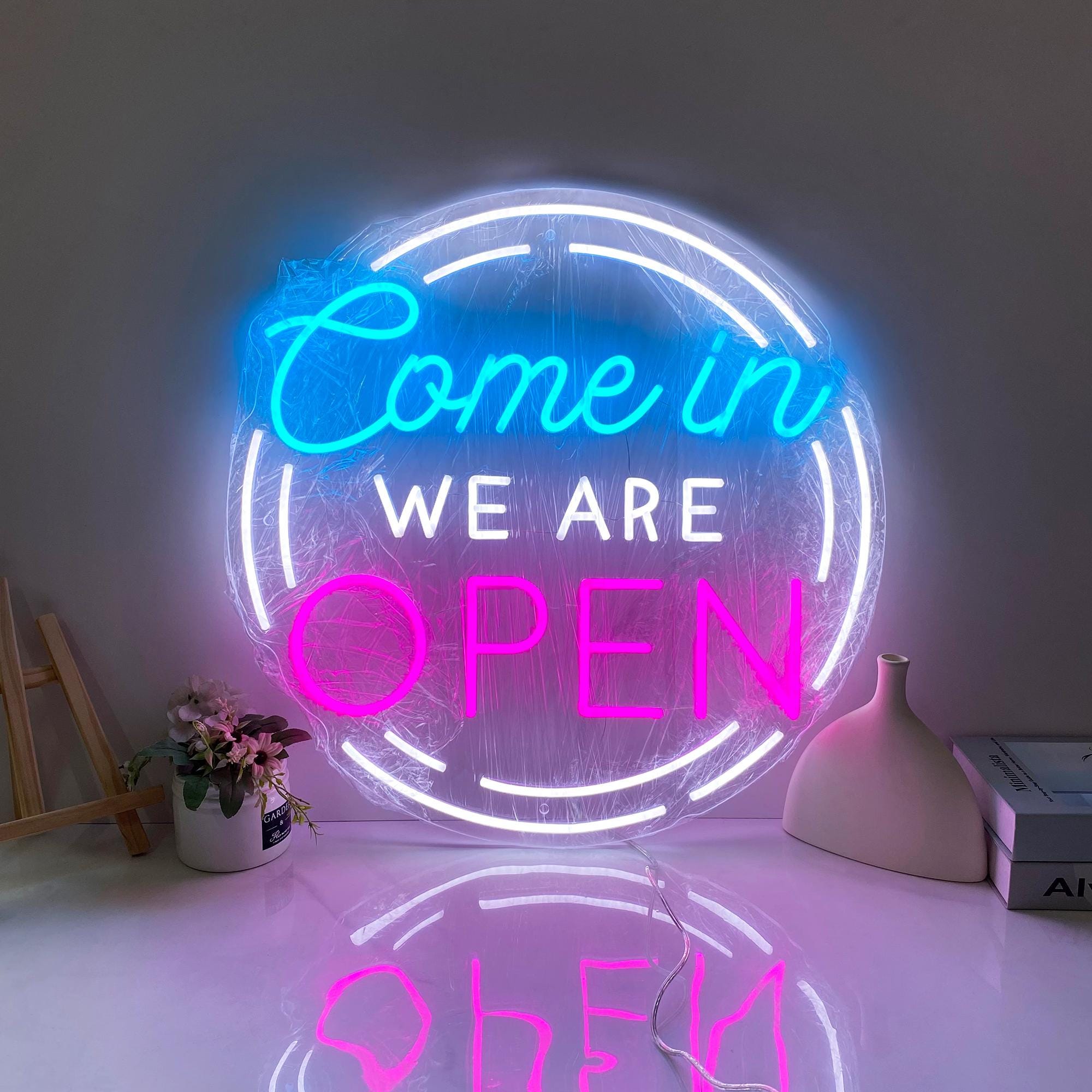 Come in We Are Open Neon Sign, Custom Neon Sign Business Logo, Open Led Light, Shop Welcome Sign, Bar Store Open Neon Sign, Neon Bar Sign