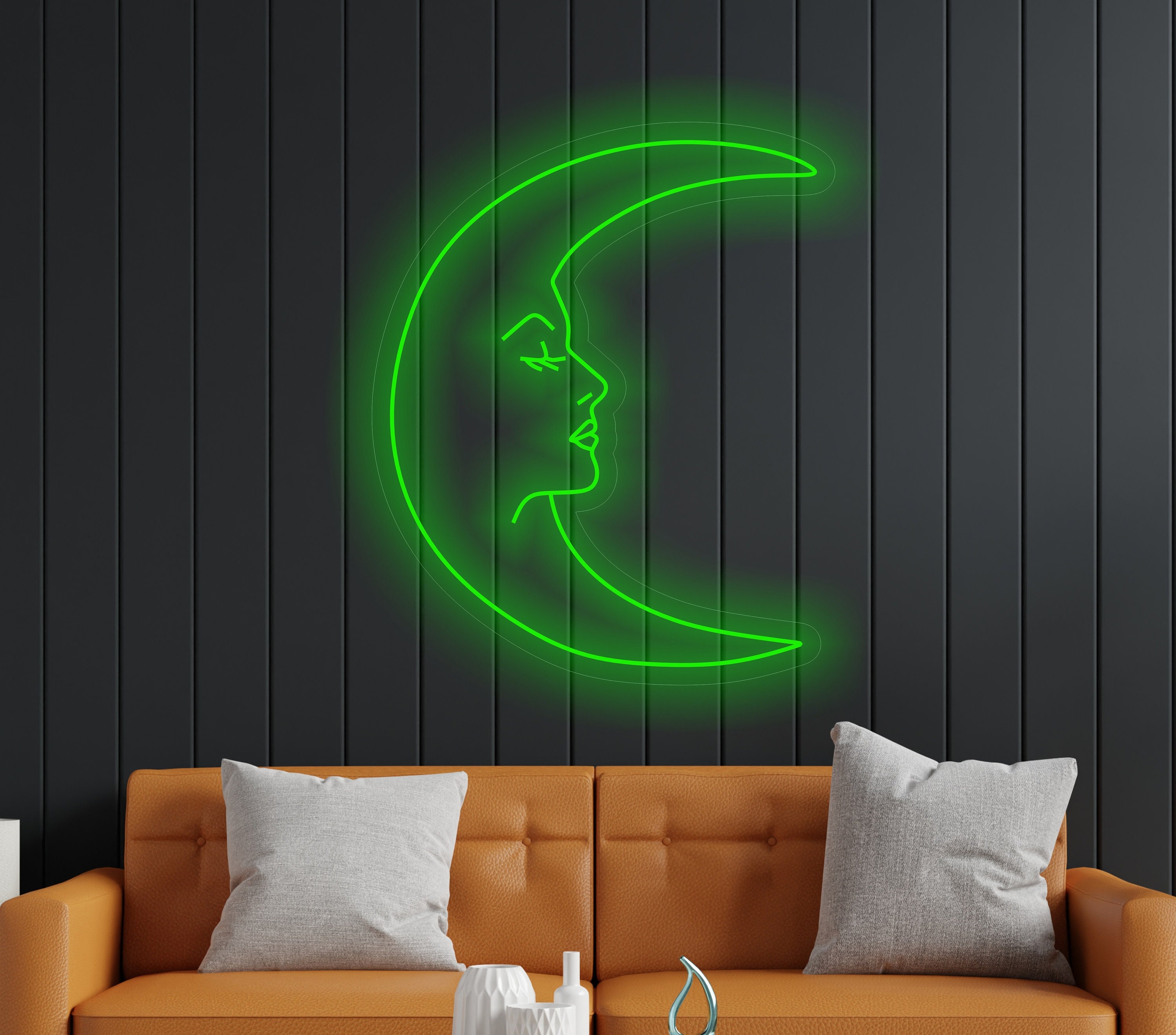 Moon NeoN Shape Light, Lunar Crescent Neon Sign, Crescent Moon Glow Sign, Celestial Crescent Moon Neon, Mom Moon Light, Moon Woman Neon Sign