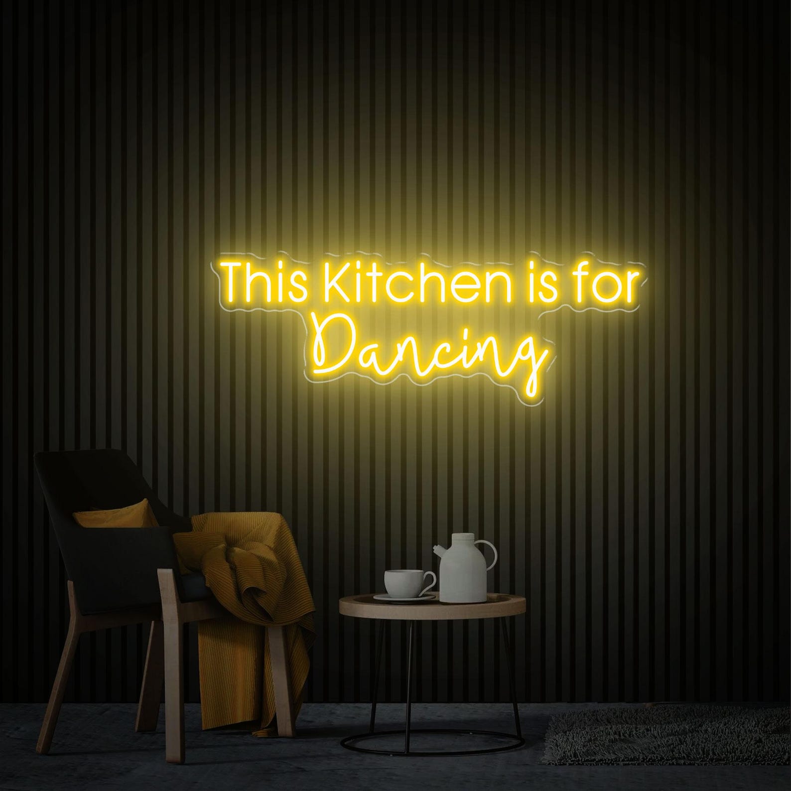 This Kitchen Is For Dancing Neon Sign, Custom Kitchen Neon Sign, Kitchen Neon Art, Home Wall Decor, Handmade Neon Gifts Sign For Mom