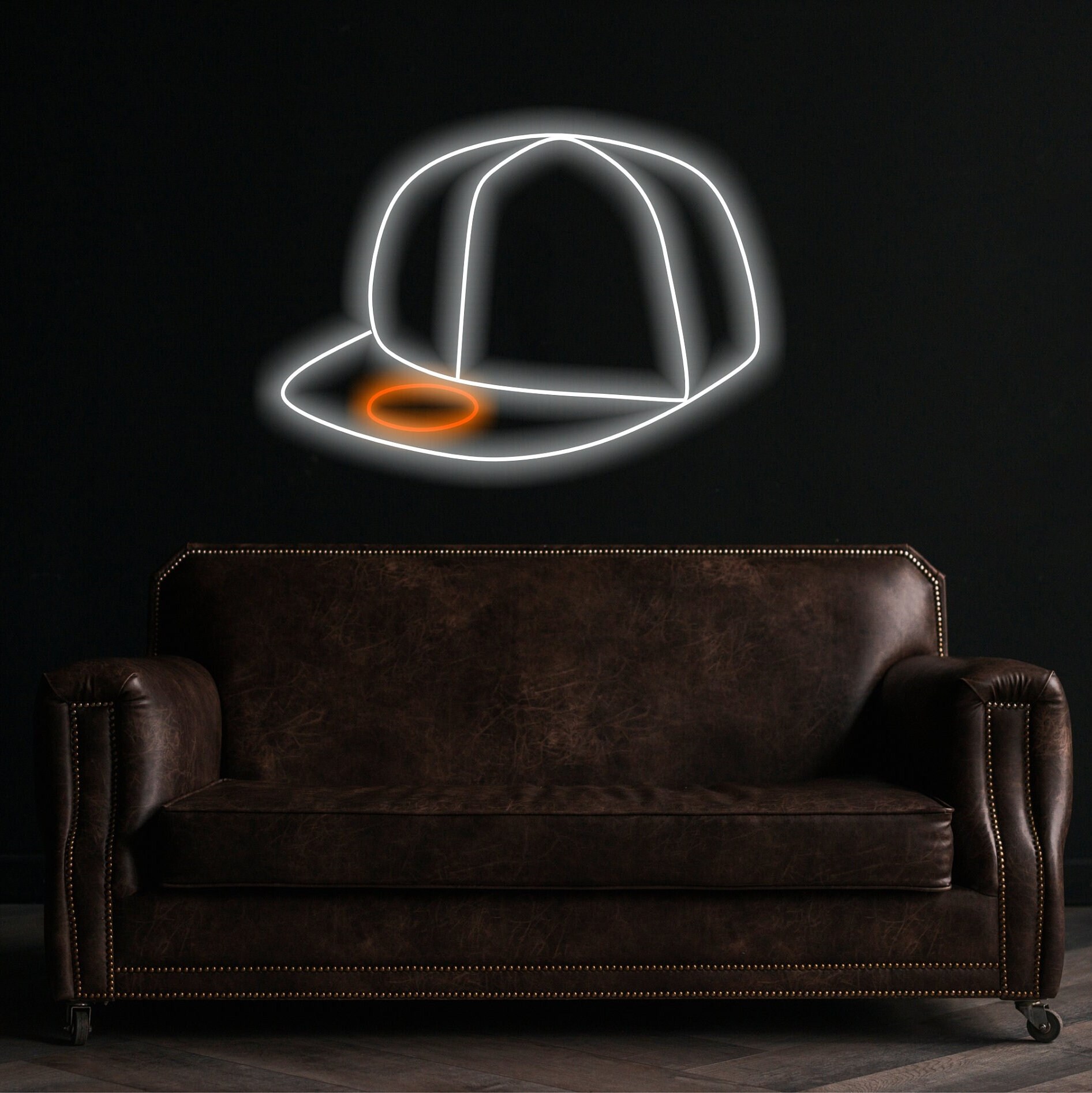 Baseball Cap Neon Sign, Neon Sign In The Shape Of A Hat, Baseball Hat Neon Light, Custom Baseball Cap Neon, Neon Sign For Hat Lover