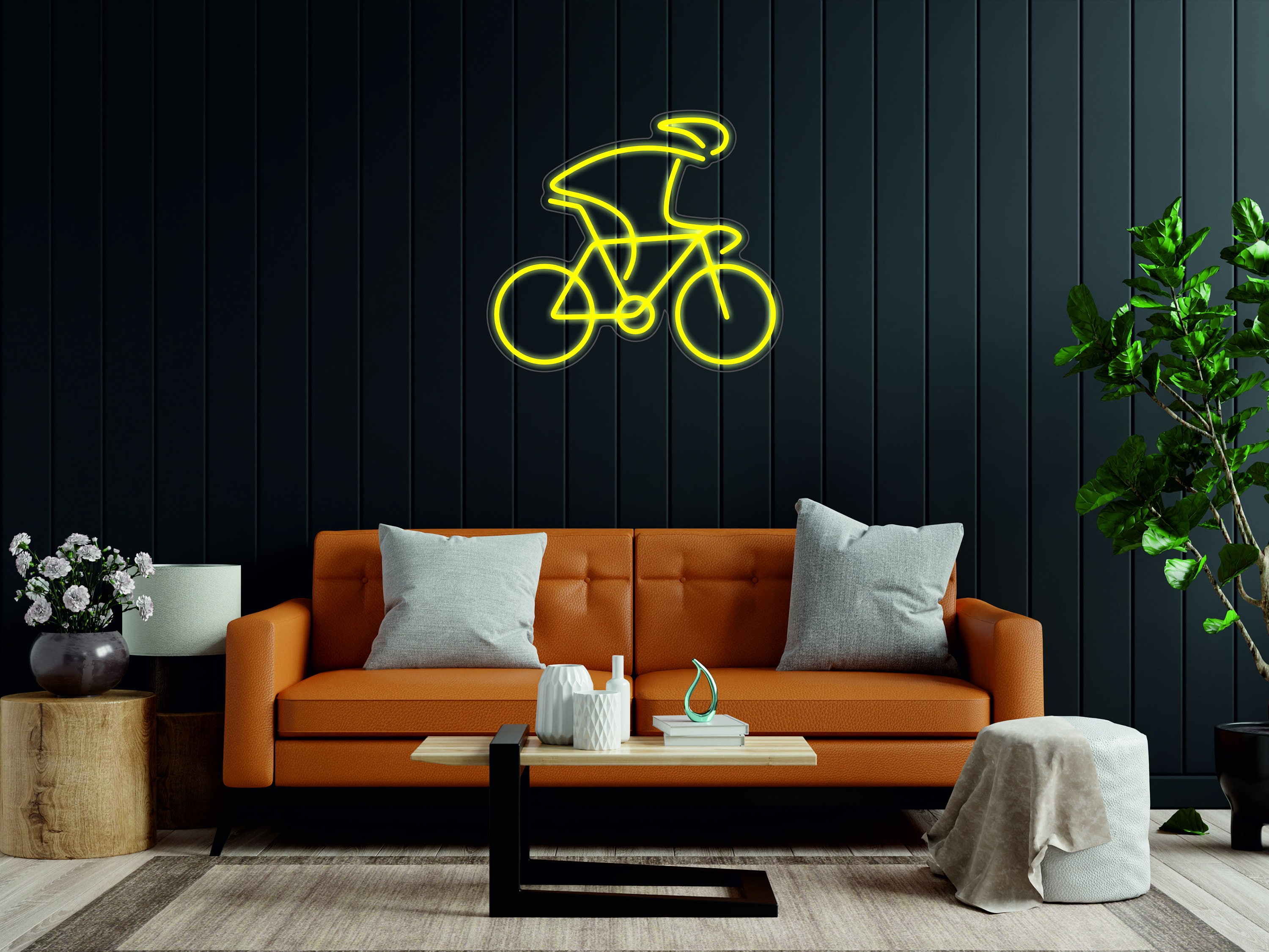 Bicycle Led Neon Sign, Bedroom Kids Decorating Ideas, Home Led Interior Design