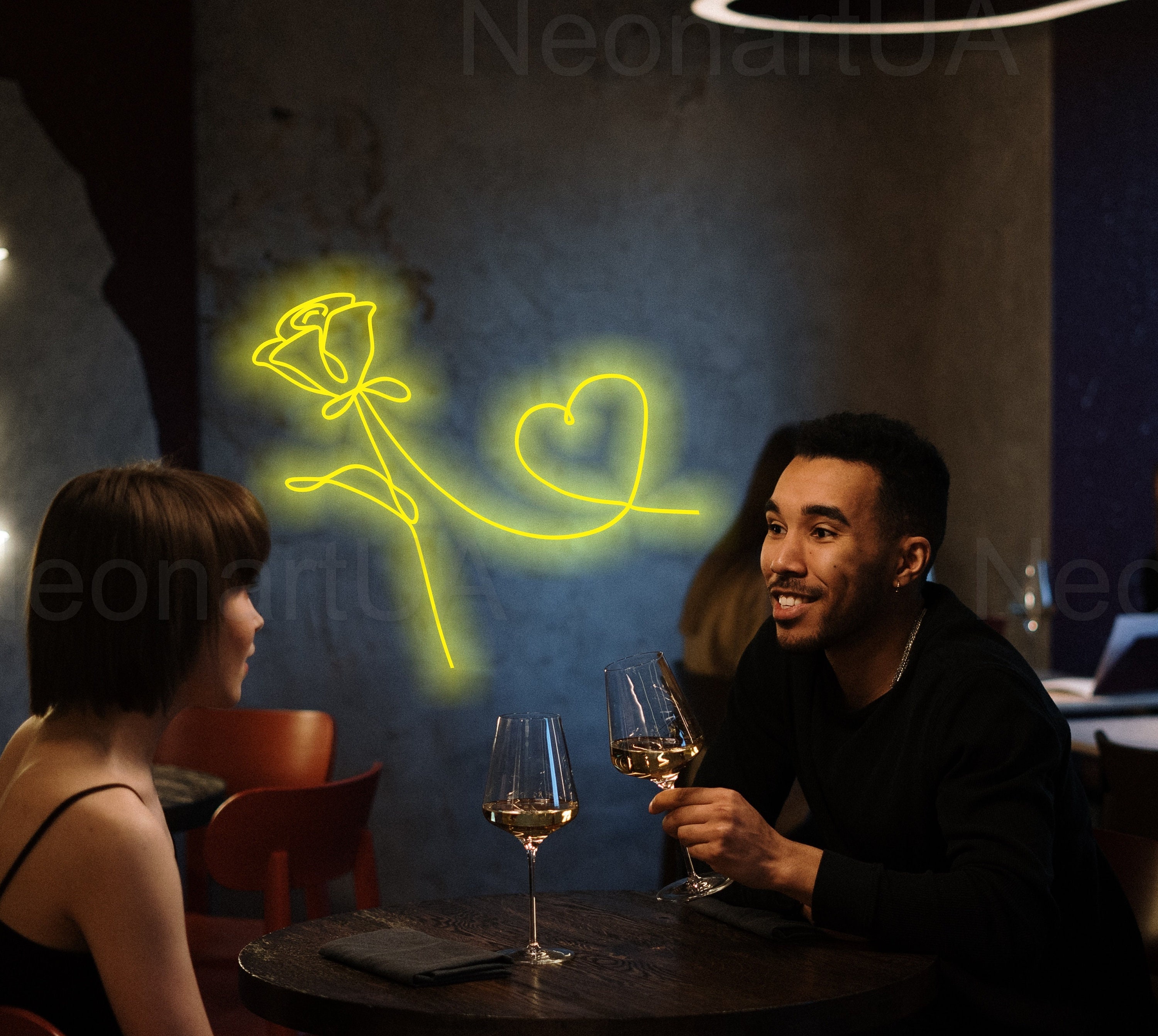 Rose Neon Light, Rose Neon sign, rose flower neon sign, Custom Flower Led Neon Light, Gifts for Her, Unique hand crafted, Gift For Her neon