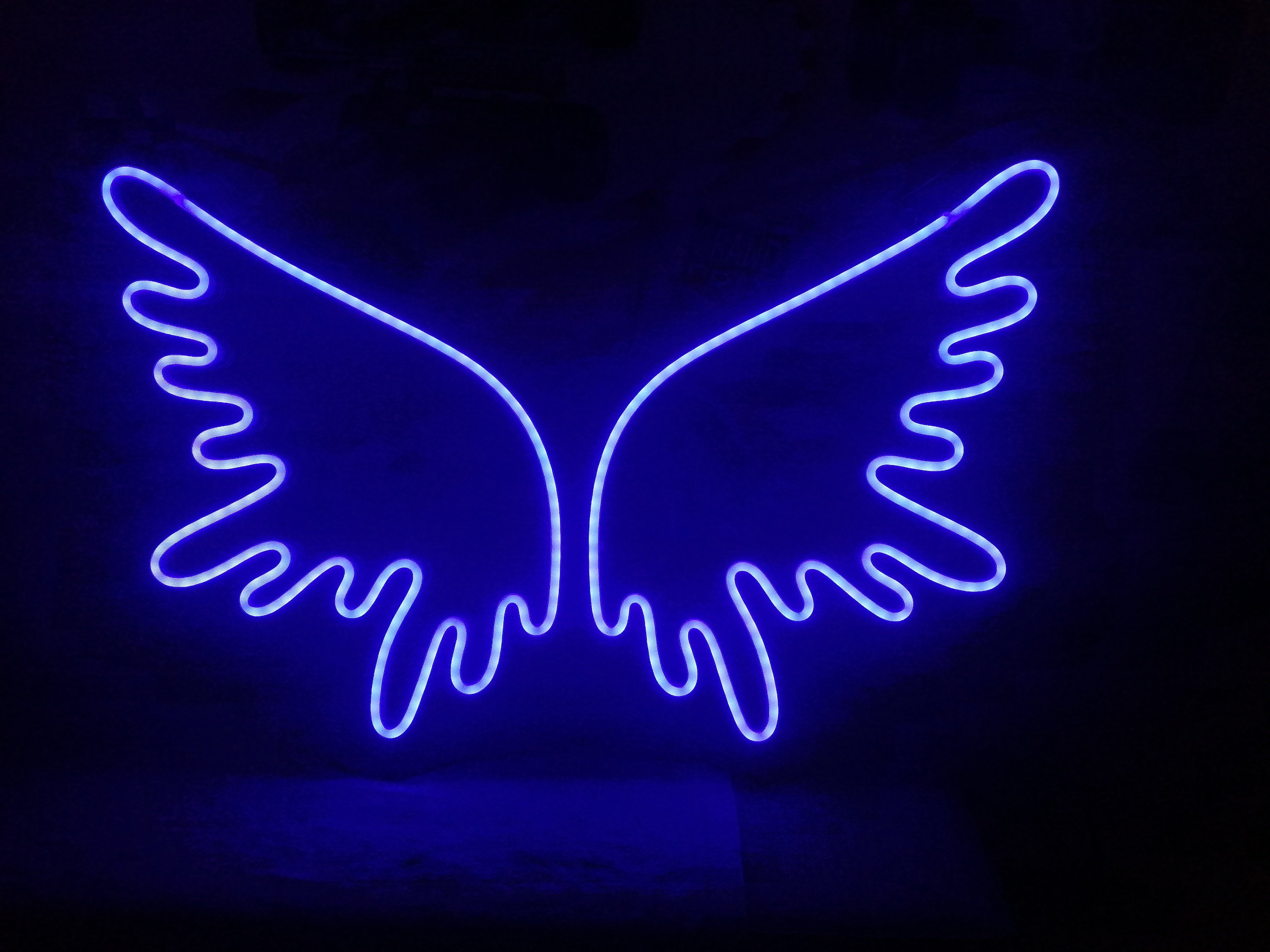 Angel Wings Neon Sign, Neon Wing Sign, Handmade Neon Sign Angel Wings, Unique Angel Wings Neon Sign Wall Decor