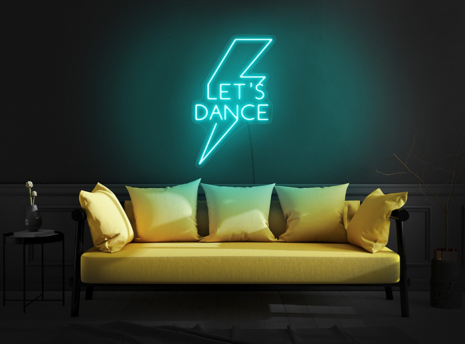 Let's Dance Neon Sign, Let's Dance Neon Light, Let's Dance Led Sign, Dance Neon Sign, Neon Sign Bedroom, Neon Sign Wall Decor
