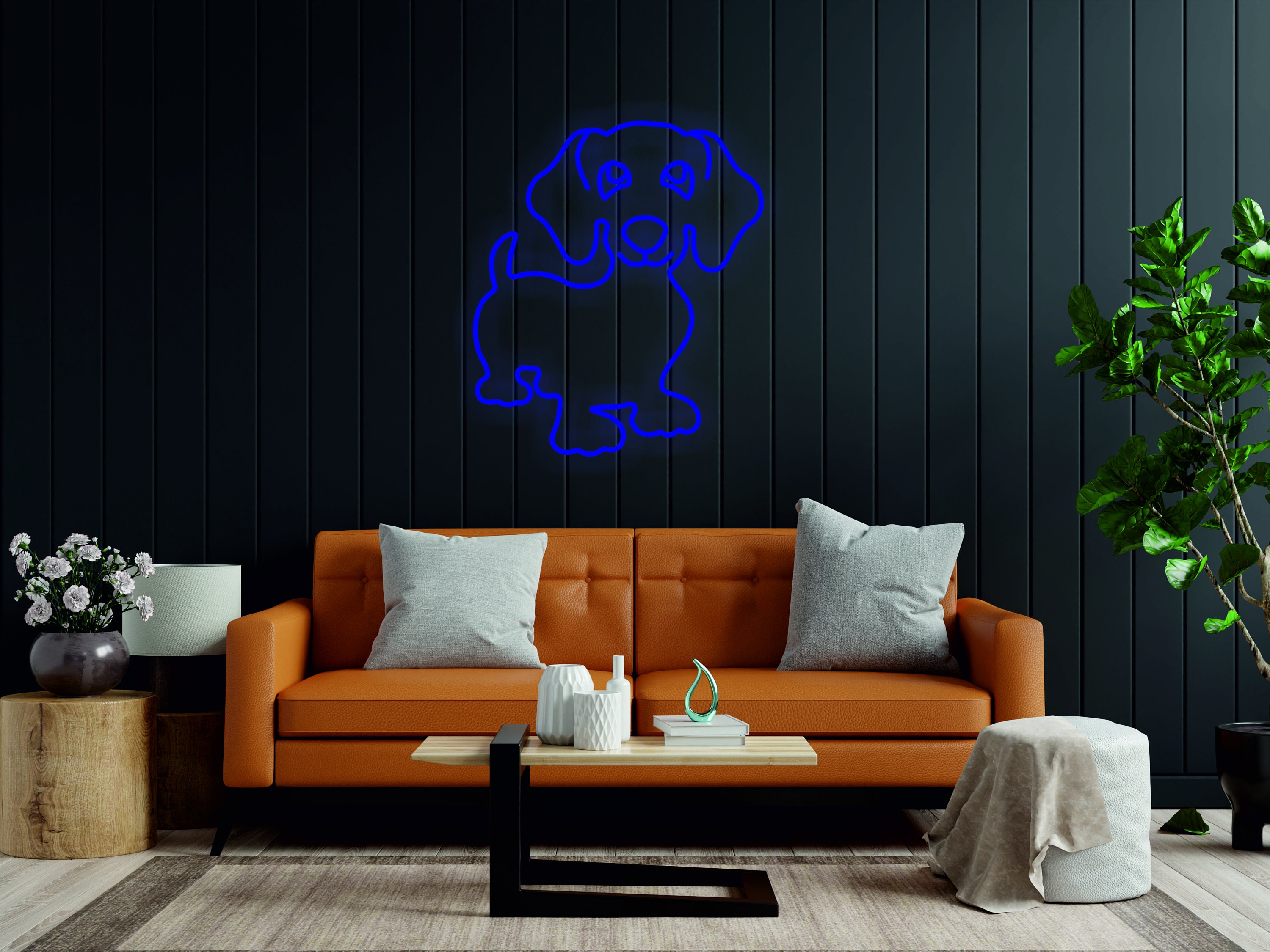 Dachshund Dog Pet Light Sign, Sign Lights for Wall and Bedroom, Night Plug in for Toddlers and Kids, Wall Mount, Bedroom Dog