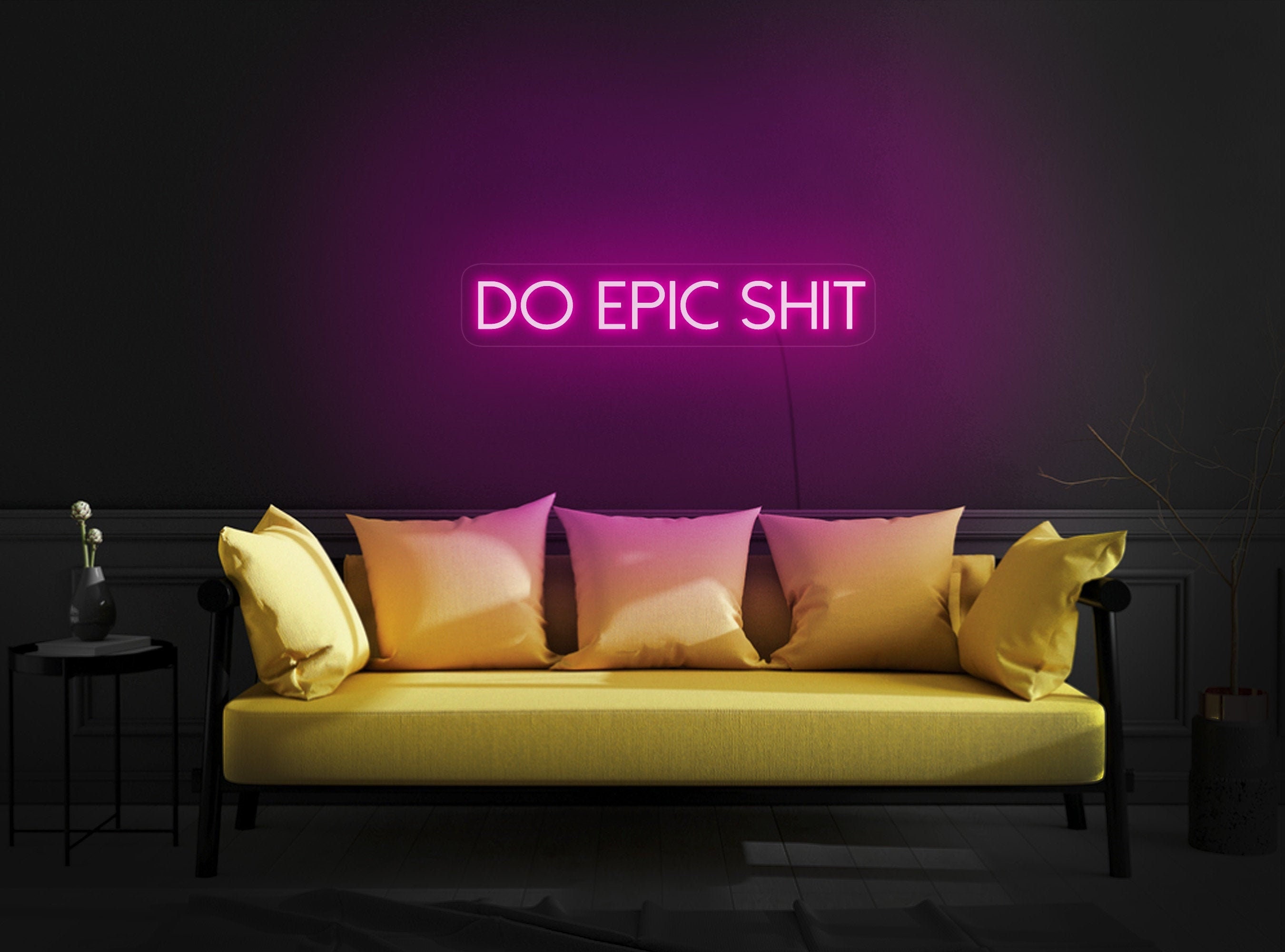 Do Epic Shit Led Sign, Do Epic Shit Neon Sign, Quote Neon Sign, Epic Shit Sign, Neon Sign Bedroom, Motivational Neon Sign, Epic Shit Decor