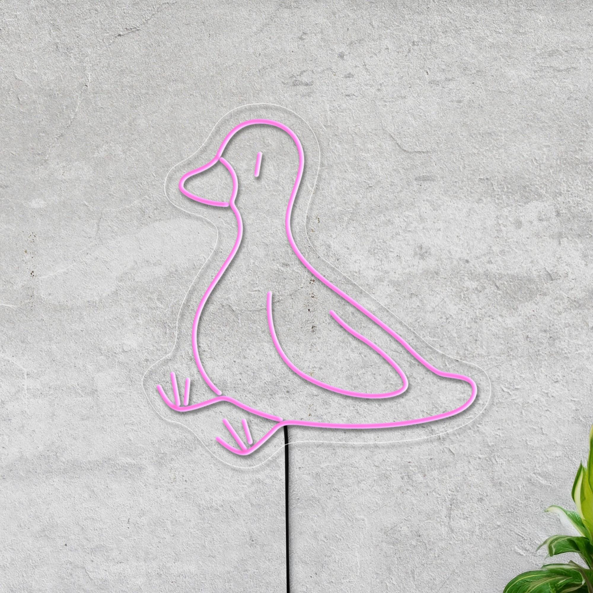 Duck Neon Sign, Cute Duck Led Sign, Funny Neon Sign, Kids Room Neon Sign, Animal Neon Sign, Neon Sign Bedroom Decor, Duck Wall Art Decor