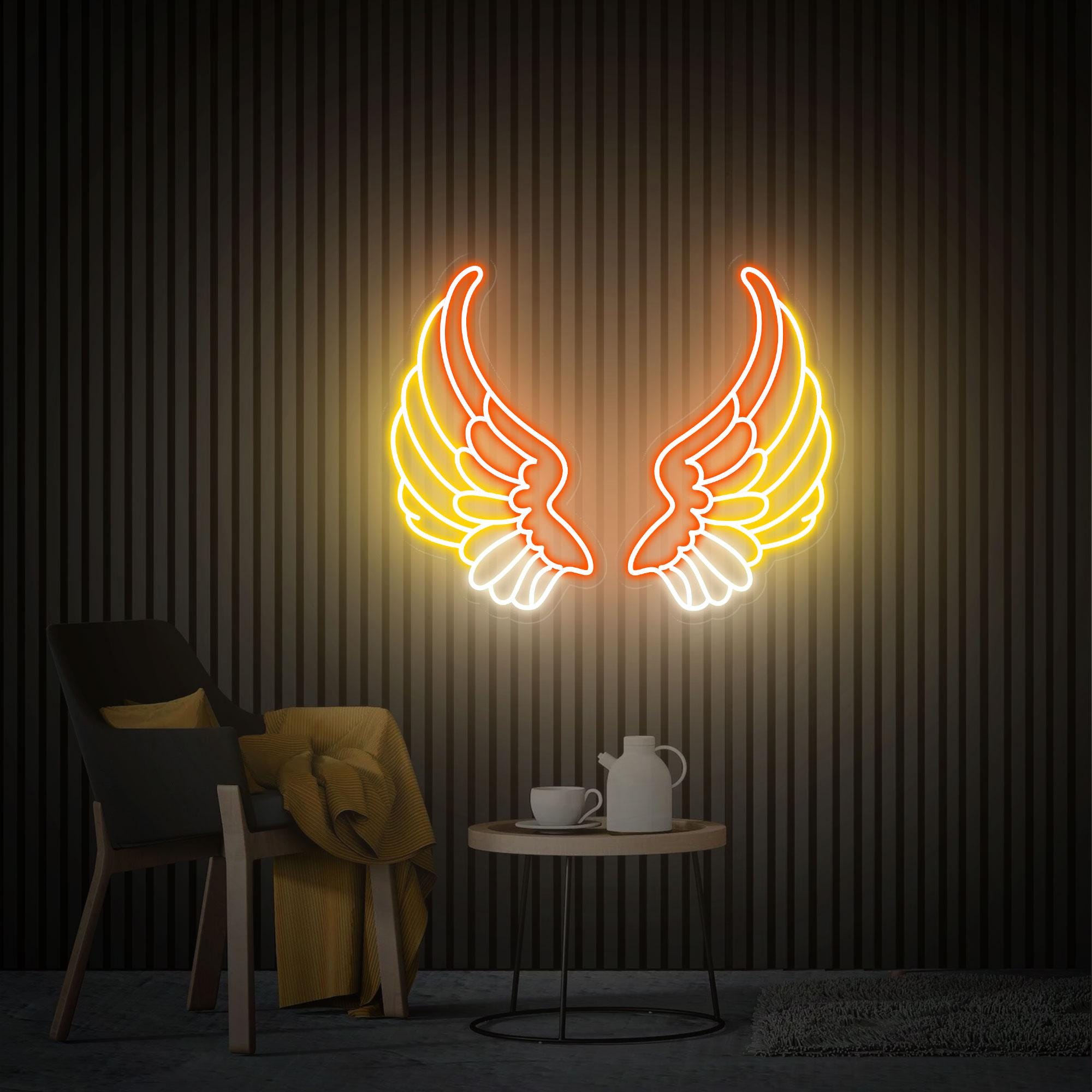 Wings Neon Sign, Angel Wings Led Neon Sign, Bar Salon Room Bedroom Sign, Custom Neon Sign,Party and Event Decoration, Gift For Her
