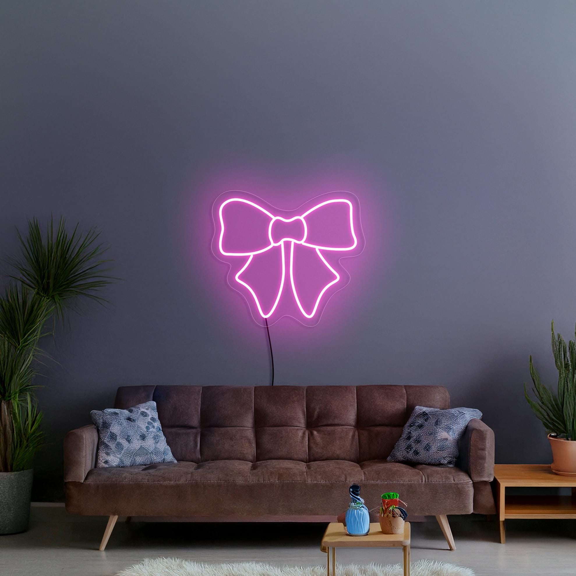 Cute Bow Neon Sign, Girls Room Neon Sign, Pink Neon Sign, Bow Led Sign, Neon Sign Bedroom, Gift For Girl, Bow Lamp, Girls Room Art Decor