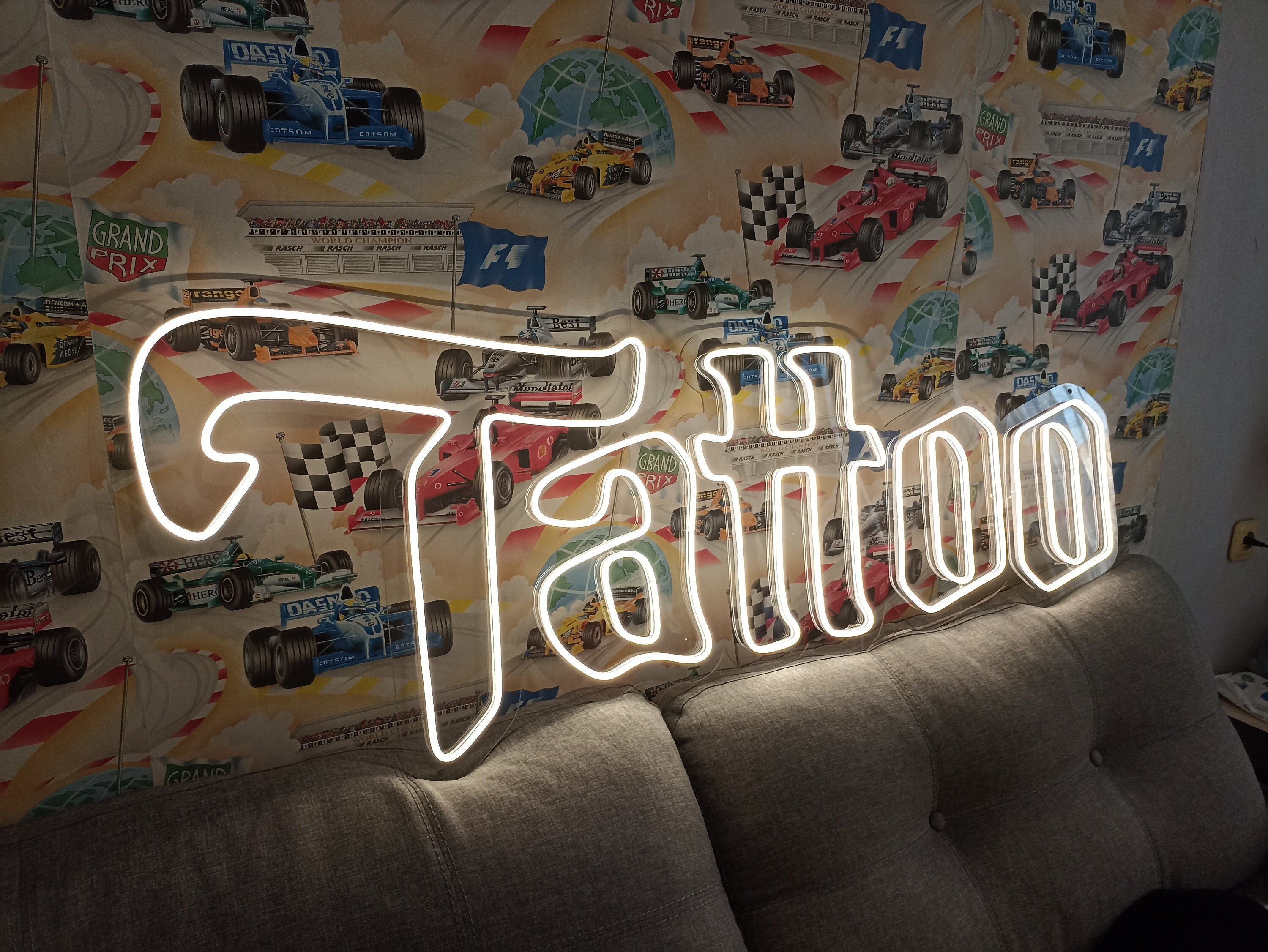 Tattoo Neon Sign, Tattoo Led Sign, Tattoo Art, Best Gift, Shop Neon Sign, Neon Tattoos, Wall Neon Sign