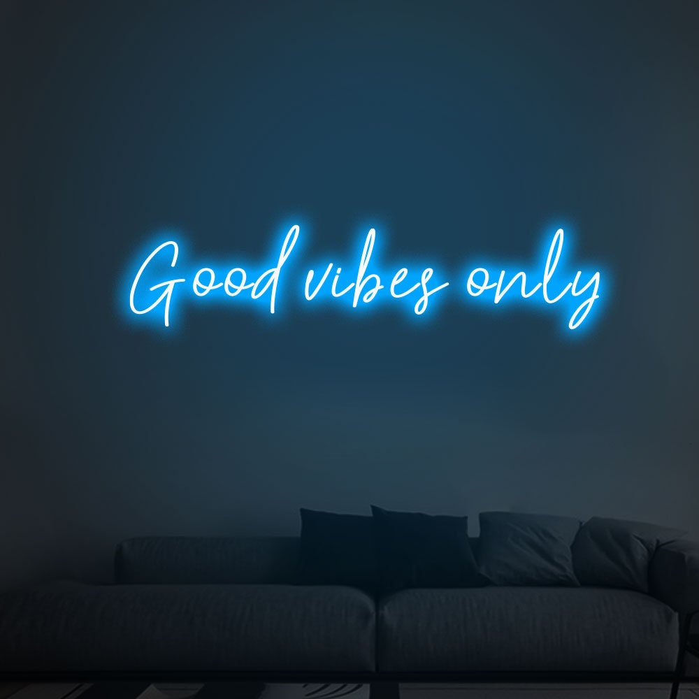 Good Vibes Only Neon Sign , Custom Neon Light | Wedding Neon Sign | Wedding Neon Lights | Wall Decor Neon Signs