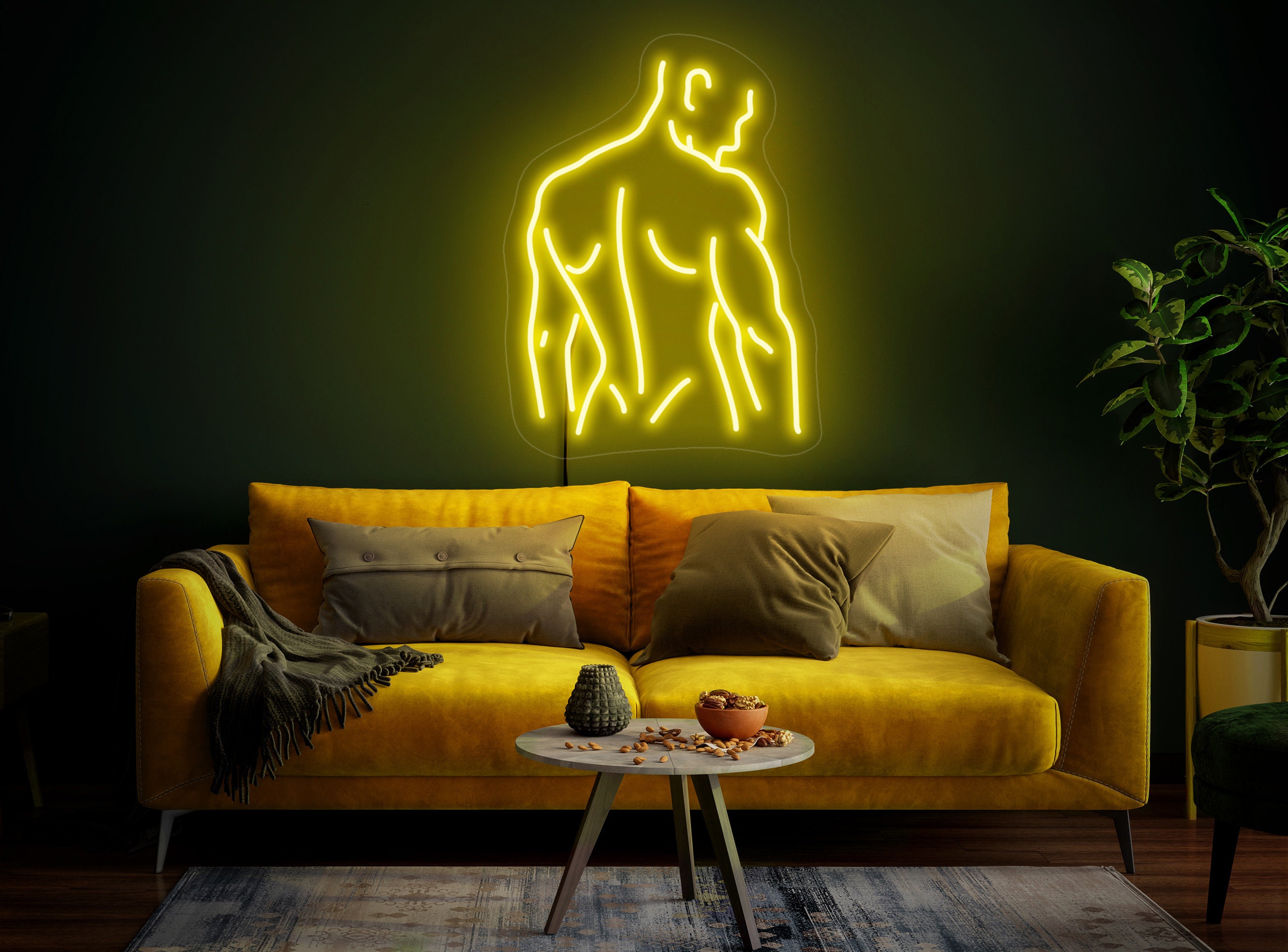 Man Body Neon Sign, Muscle Man Sign, Naked Man Neon Sign, Athletic Neon Sign, Aesthetic Neon, Male Neon Sign, Man Body Art, Man Body Decor