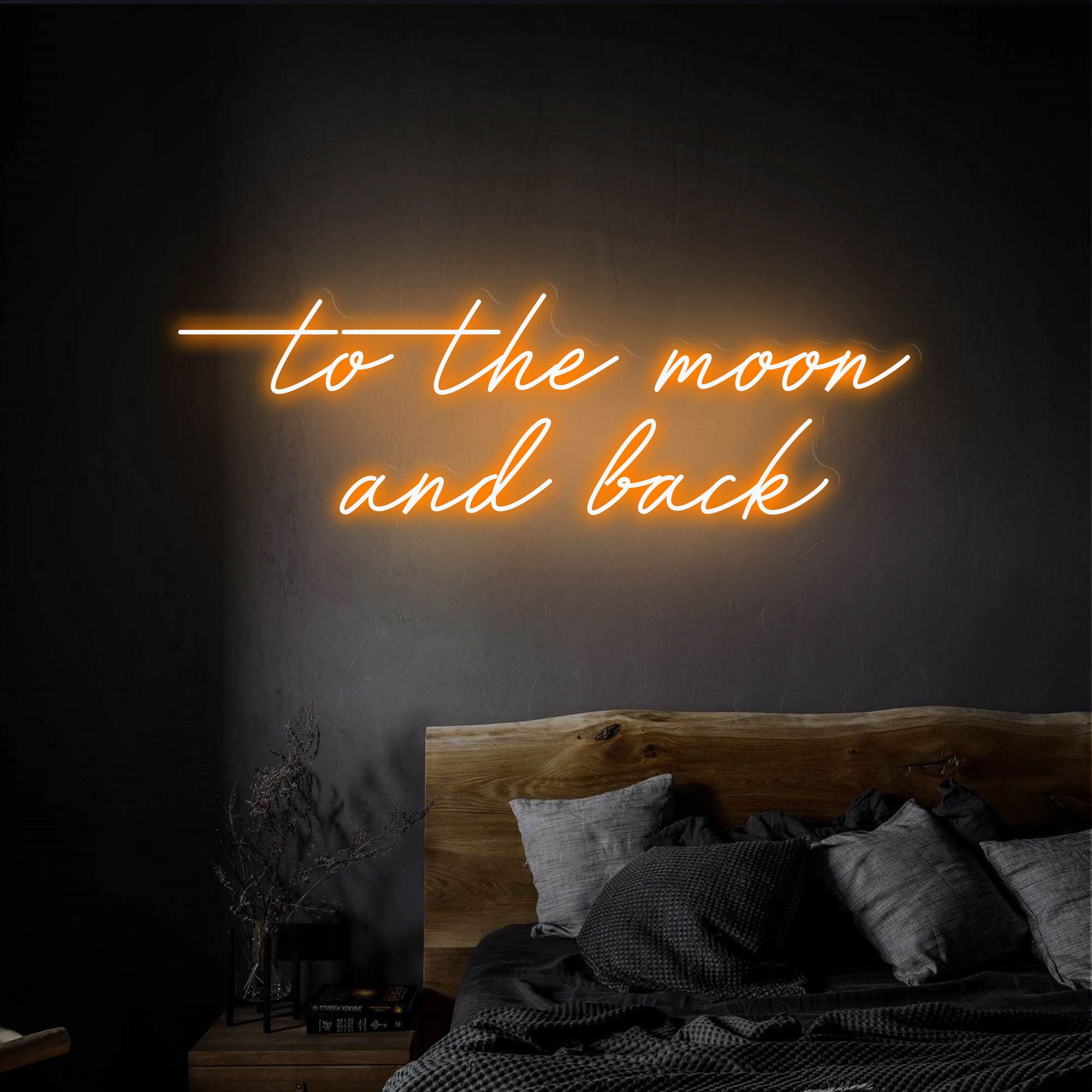 To The Moon And Back Neon Sign Bedroom Custom Led Sign Room Wall Art Neon Wall Decor Lights Cool Neon Sign Party Decor Sign