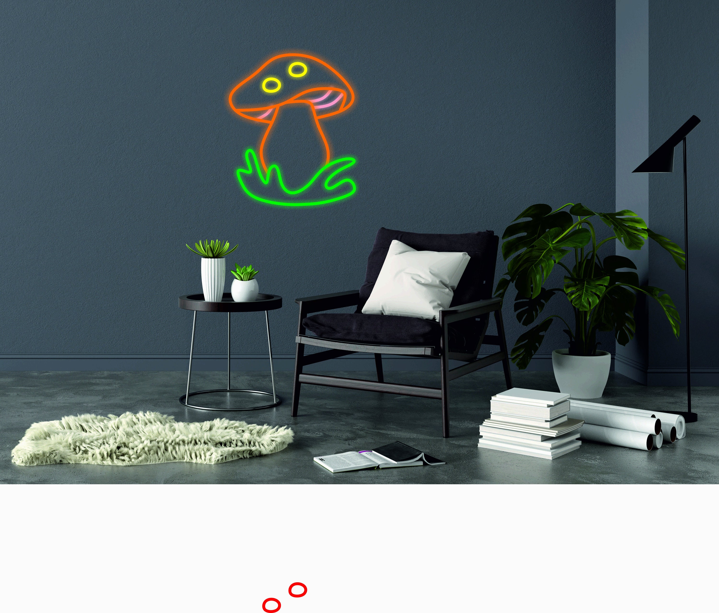 Mushroom - Neon Light Sign, Mushroom Lamp, Mushroom Decor, Mushroom Neon Gift