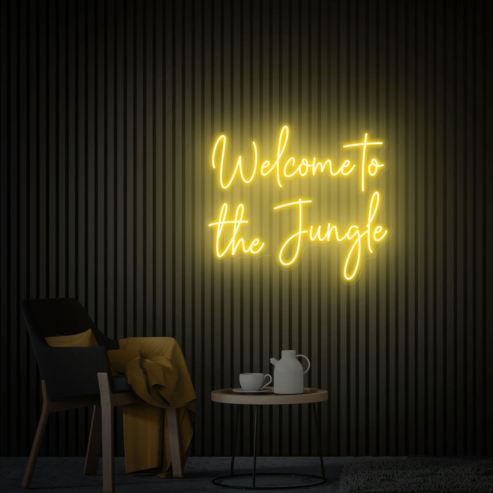 Welcome To The Jungle Neon Sign Custom Led Sign Room Wall Art Man Cave Neon Home Decor Bar Neon Sign Birthday Personalized Gift