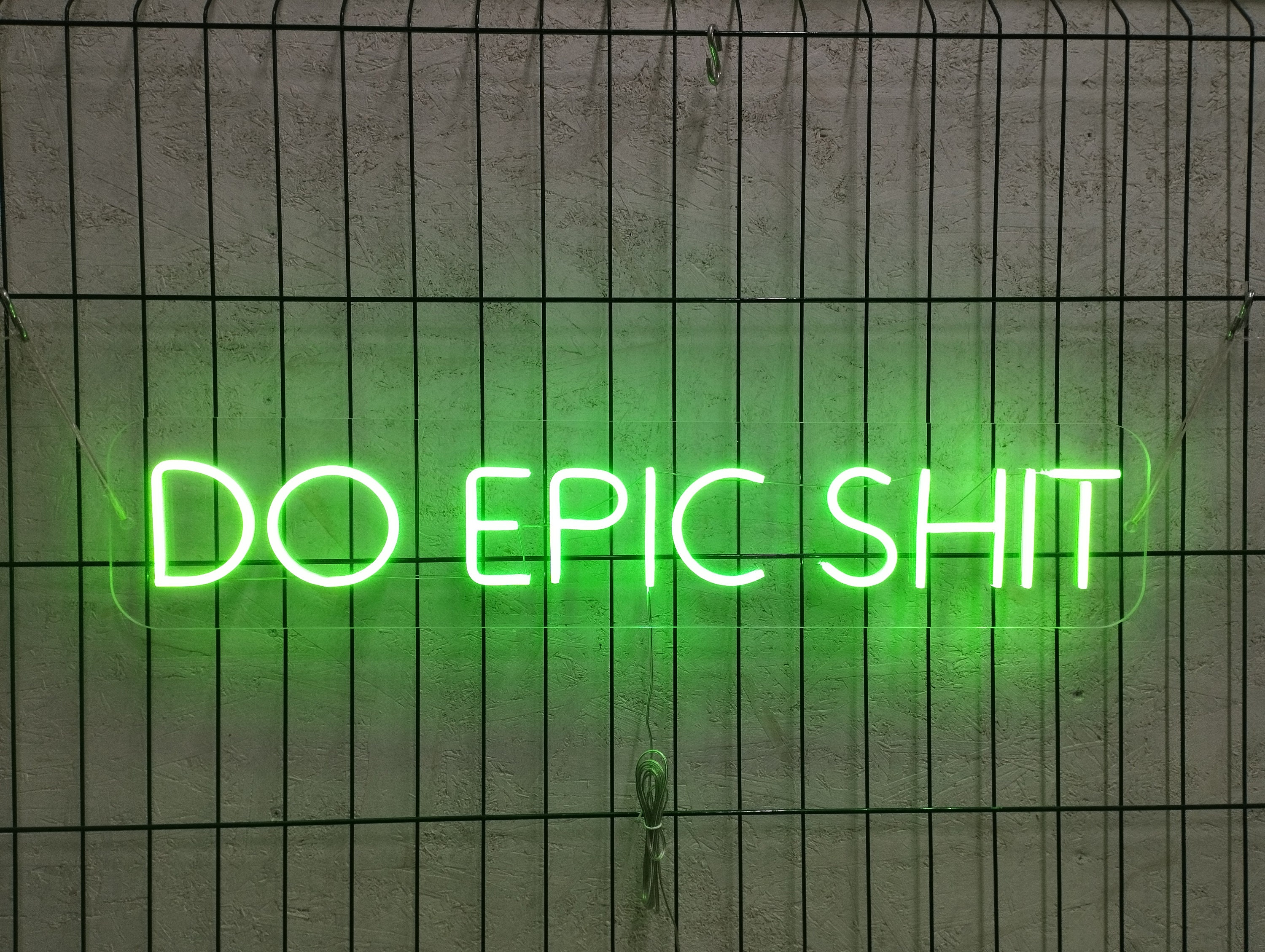 Do Epic Shit Led Sign, Do Epic Shit Neon Sign, Quote Neon Sign, Epic Shit Sign, Neon Sign Bedroom, Motivational Neon Sign, Epic Shit Decor