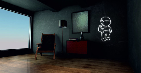 Astronaut, Cosmonaut, Space, Cosmos, Spaceman Neon Sign, Planet Galaxy Neon Sign, Space Led Neon Decor