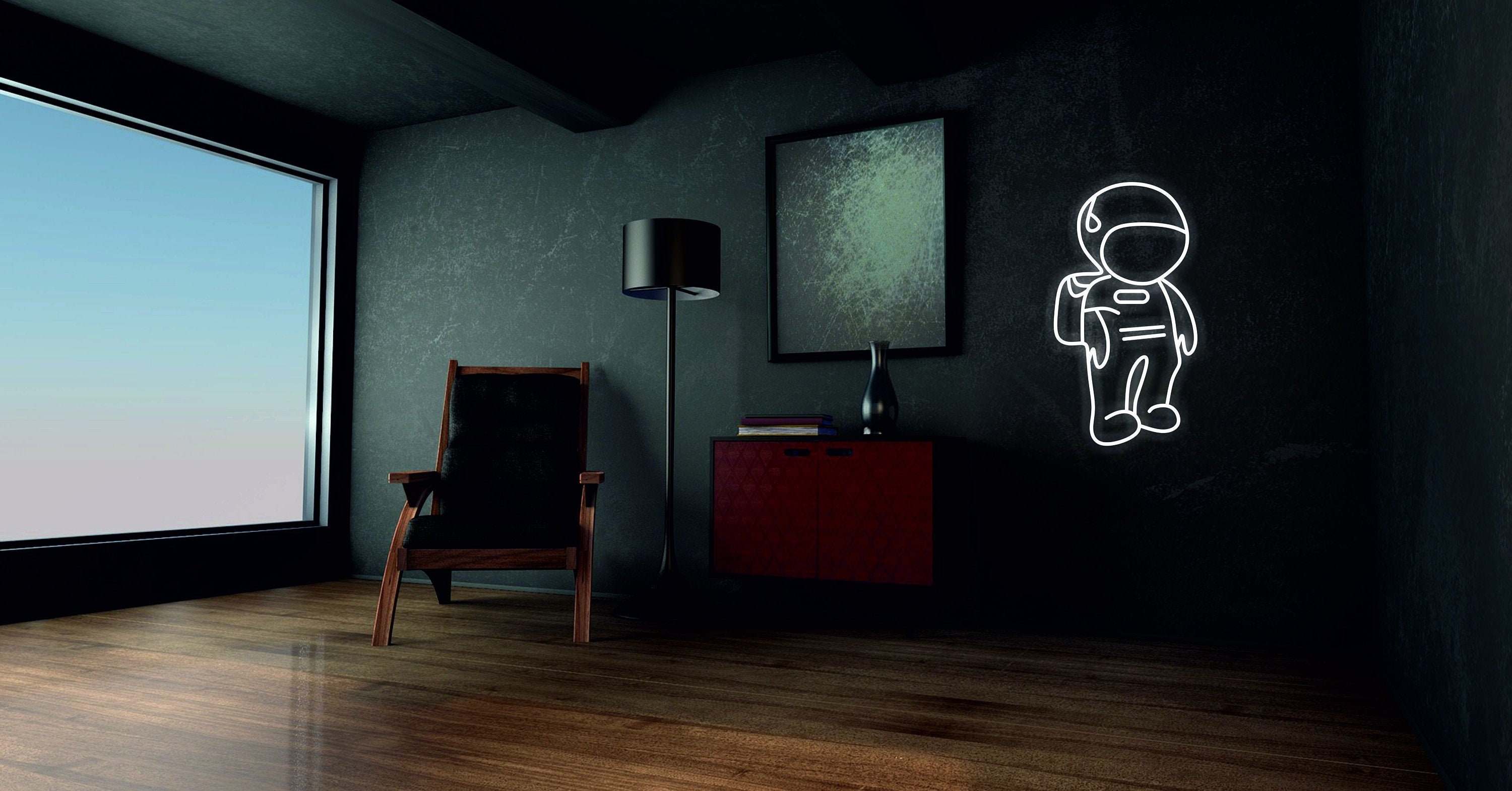 Astronaut, Cosmonaut, Space, Cosmos, Spaceman Neon Sign, Planet Galaxy Neon Sign, Space Led Neon Decor