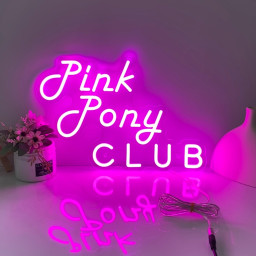 Pink Pony Club Neon Sign, Pink Pony Club Art, Xmas Gift for Her, Gift for Music Lovers Music Room Decor Pink Cowgirl Gift Cowgirl Room Decor