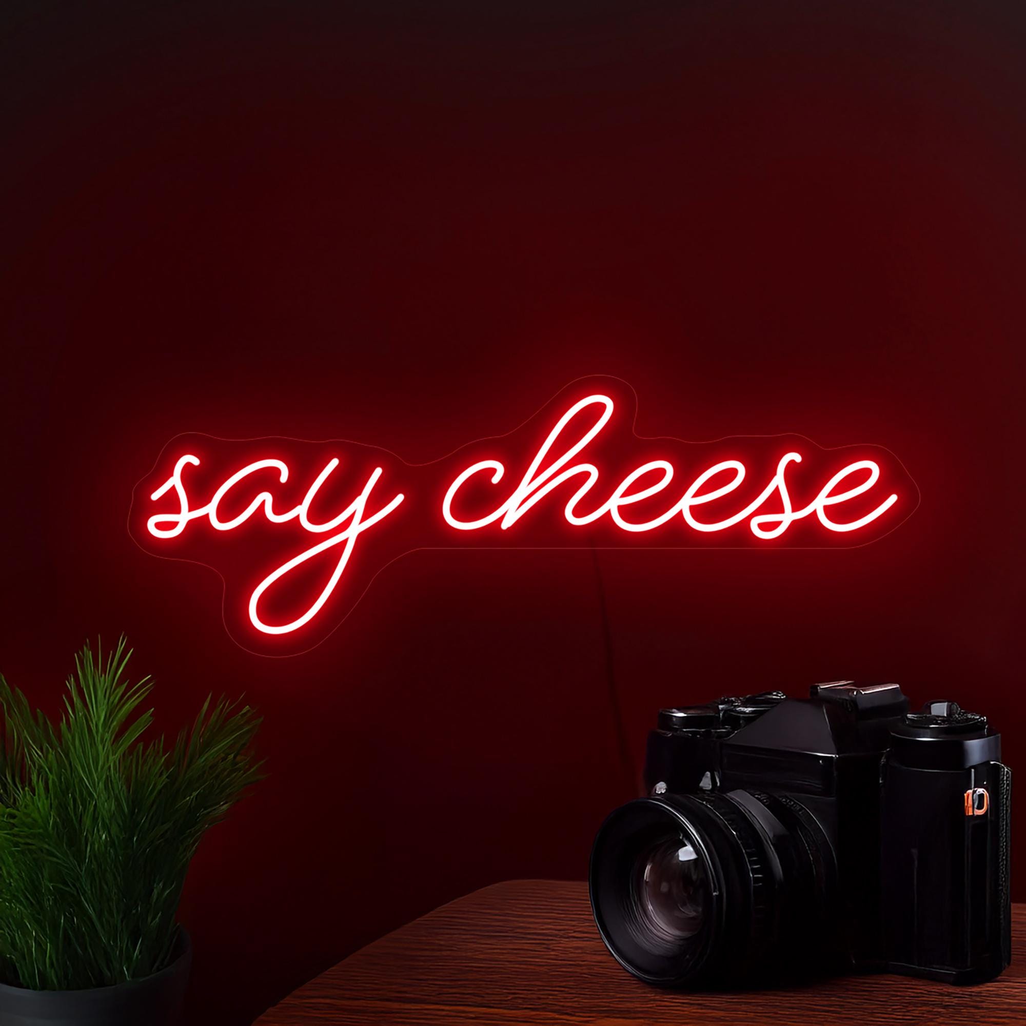 Say Cheese Neon Sign, Say Cheese Led Sign, Party Neon Sign, Positive Neon Sign, Photographer Room Sign Decor, Say Cheese Wall Art Decor