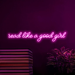Read Like A Good Girl Neon Sign, Reading Neon Sign, Bookworm Neon Sign, Book Neon Sign, Bookworm Gift, Bookish Neon Sign, Library Sign Decor