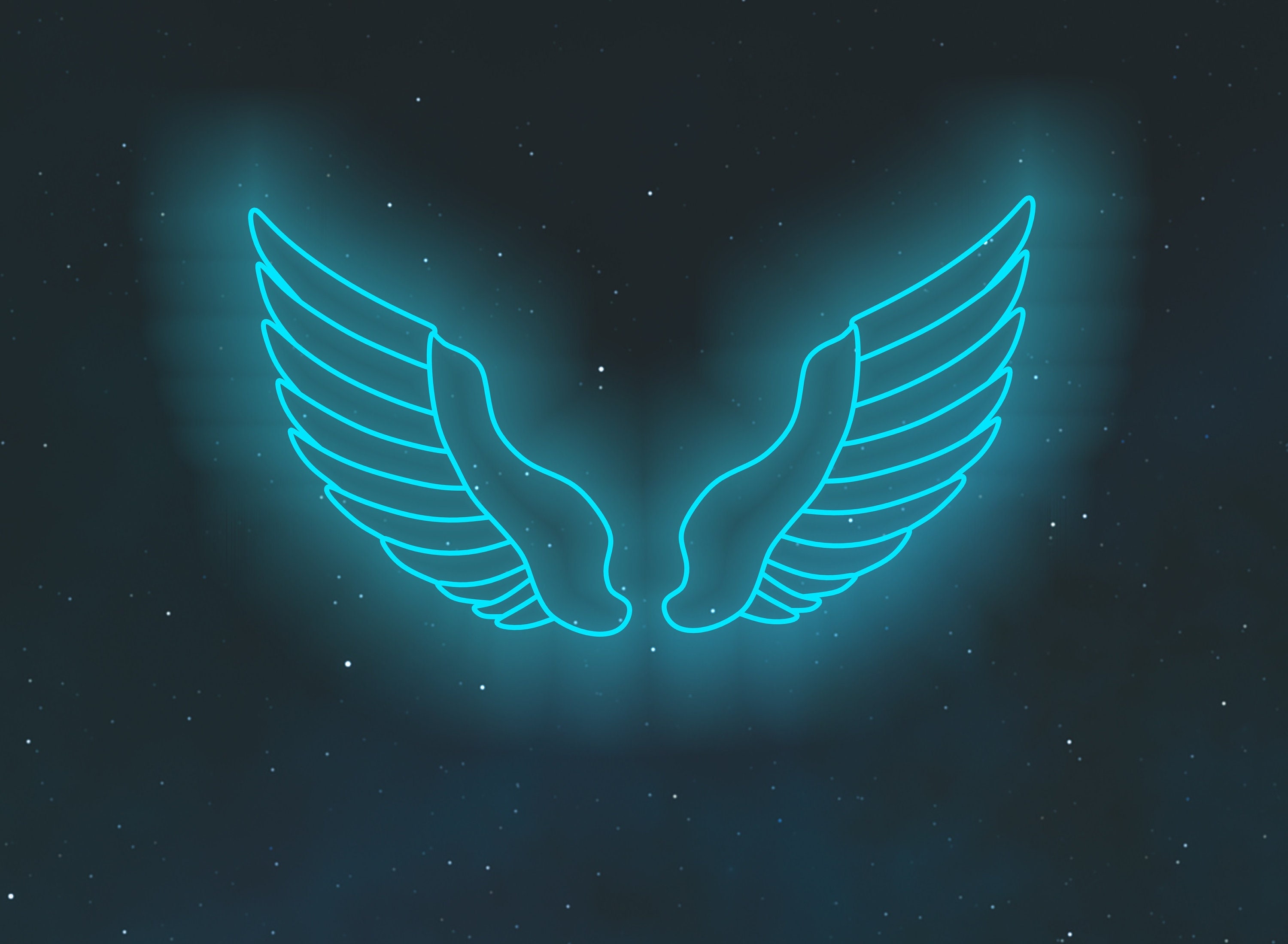 Angel Wings Neon Sign, Angel Wings Illuminated Sign, Neon Wing Sign, Handmade Neon Sign Angel Wings, Unique Angel Wings Neon Sign Wall Decor