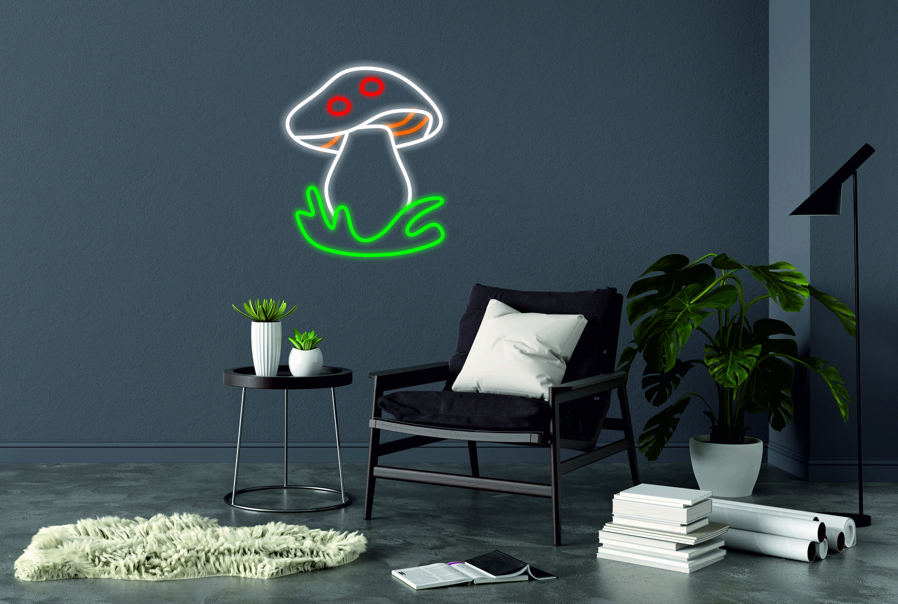 Mushroom - Neon Light Sign, Mushroom Lamp, Mushroom Decor, Mushroom Neon Gift