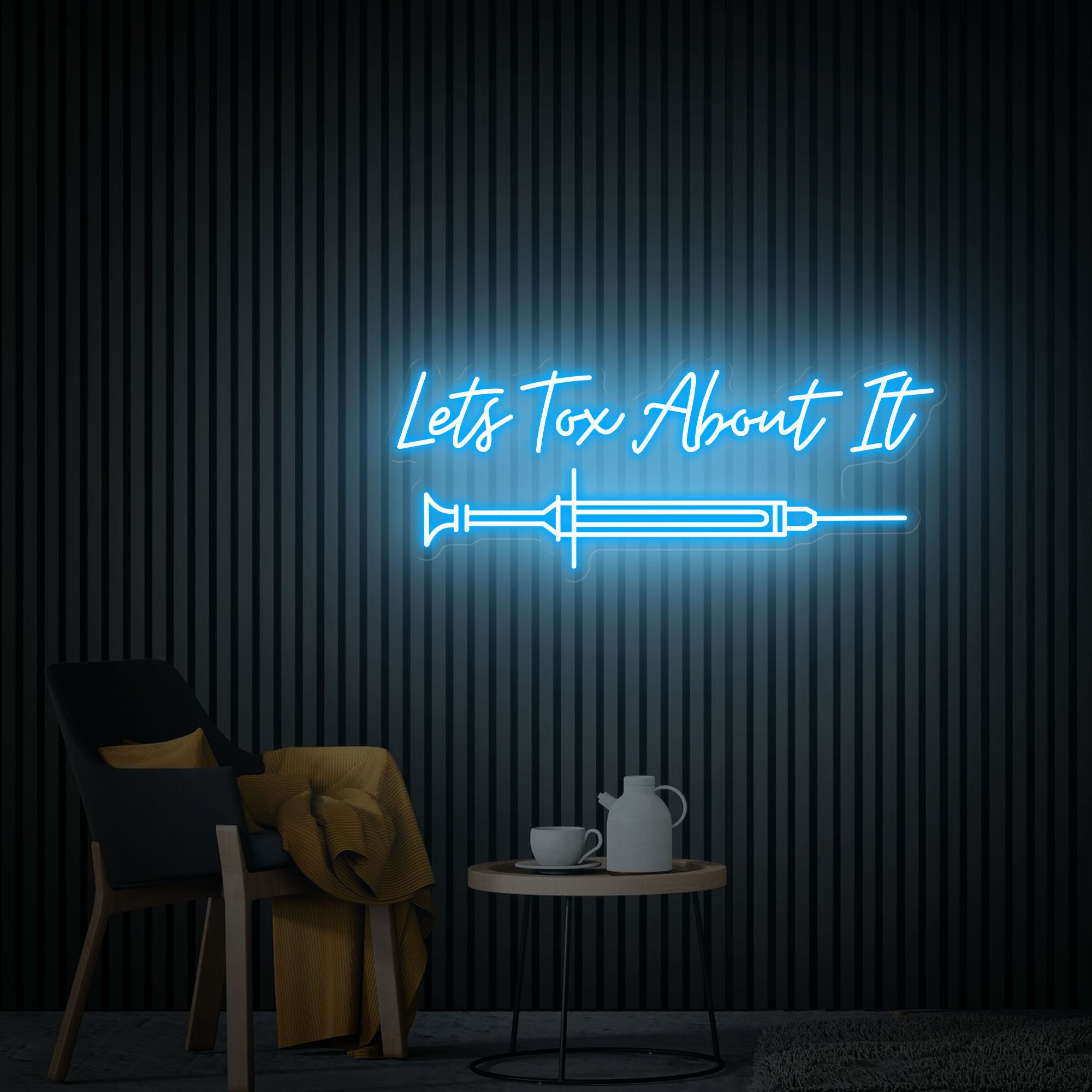 Lets TOX About It, Led Neon Light Signs, Botox Sign, Botox Artwork, Medspa Decor, Surgery Office Art, Injector Spa Studio Decoration