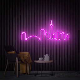 Toronto Neon Sign, Toronto Skyline Led Sign, Custom City Skyline Neon Sign, Building Neon Home Wall Decor, Personalized Christmas Gift