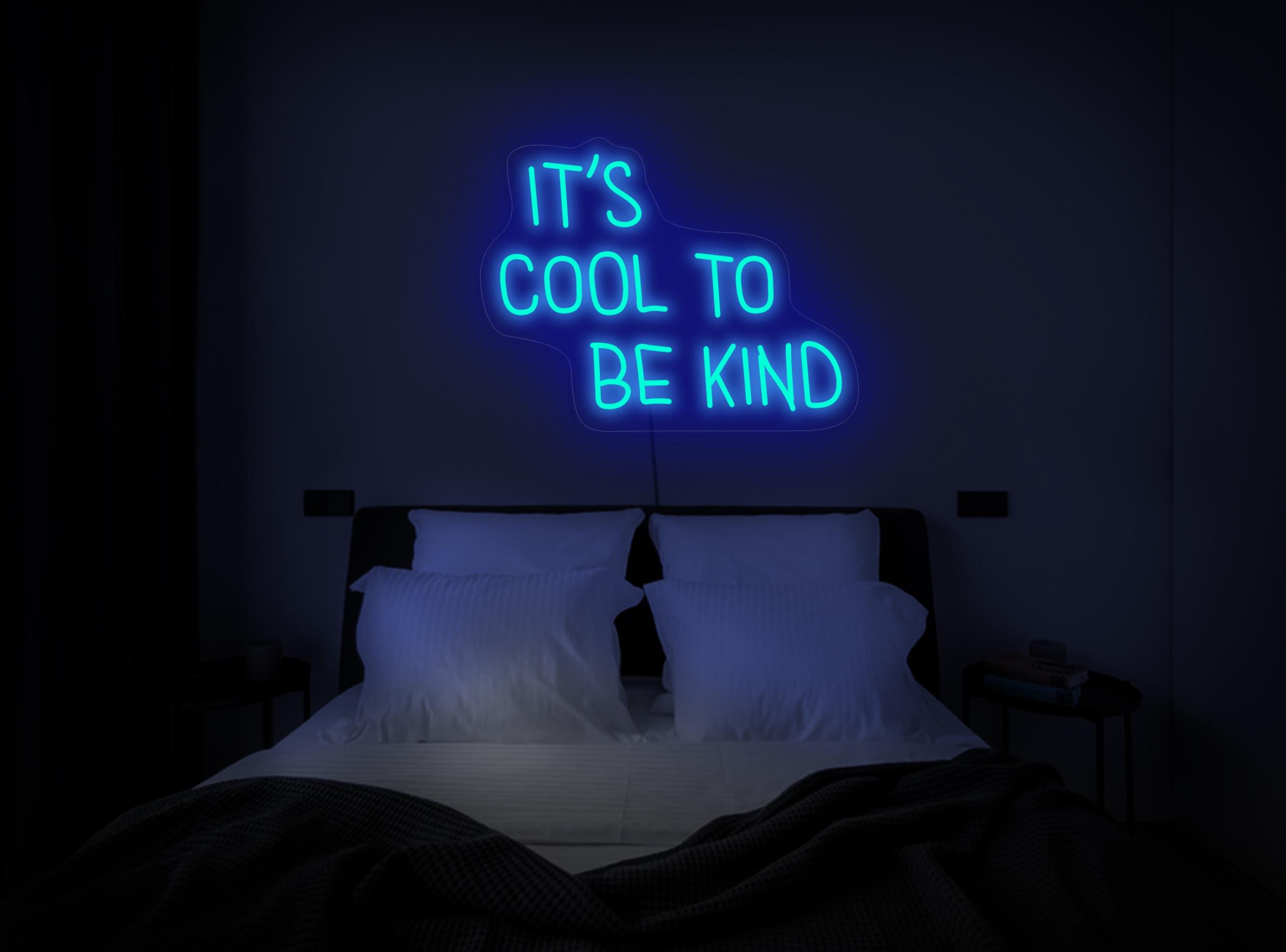 It's Cool To Be Kind Neon Sign, Kids Room Neon Sign, Positive Neon Sign, Classroom Neon Sign, Kids Room Wall Art Decor, Classroom Art Decor