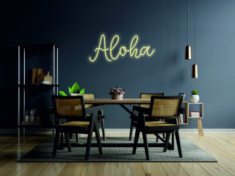 Aloha - Led Neon Sign, Hawaiian Wall Lamp, Hawai Neon Sign, Aloha Neon Sign