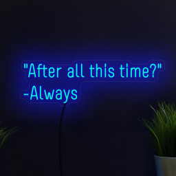 After All This Time Always Neon Sign, Wedding Neon Sign, Book Quote Neon Sign, Romantic Neon Sign, Wedding Art Decor, Romantic Quote Decor