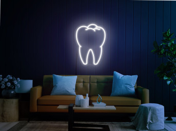 Tooth Neon Sign, Teeth Neon Sign, Tooth Light, Dentist Neon Sign, Dental Office Sign, Tooth Wall Decor, Dentist Decor, Dental Office Decor