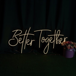 Neon Sign Better Together, Neon Sign For Wedding, Neon Sign, Wall Decor For Wedding, Custom Neon Sign, Home Decor Neon Sign