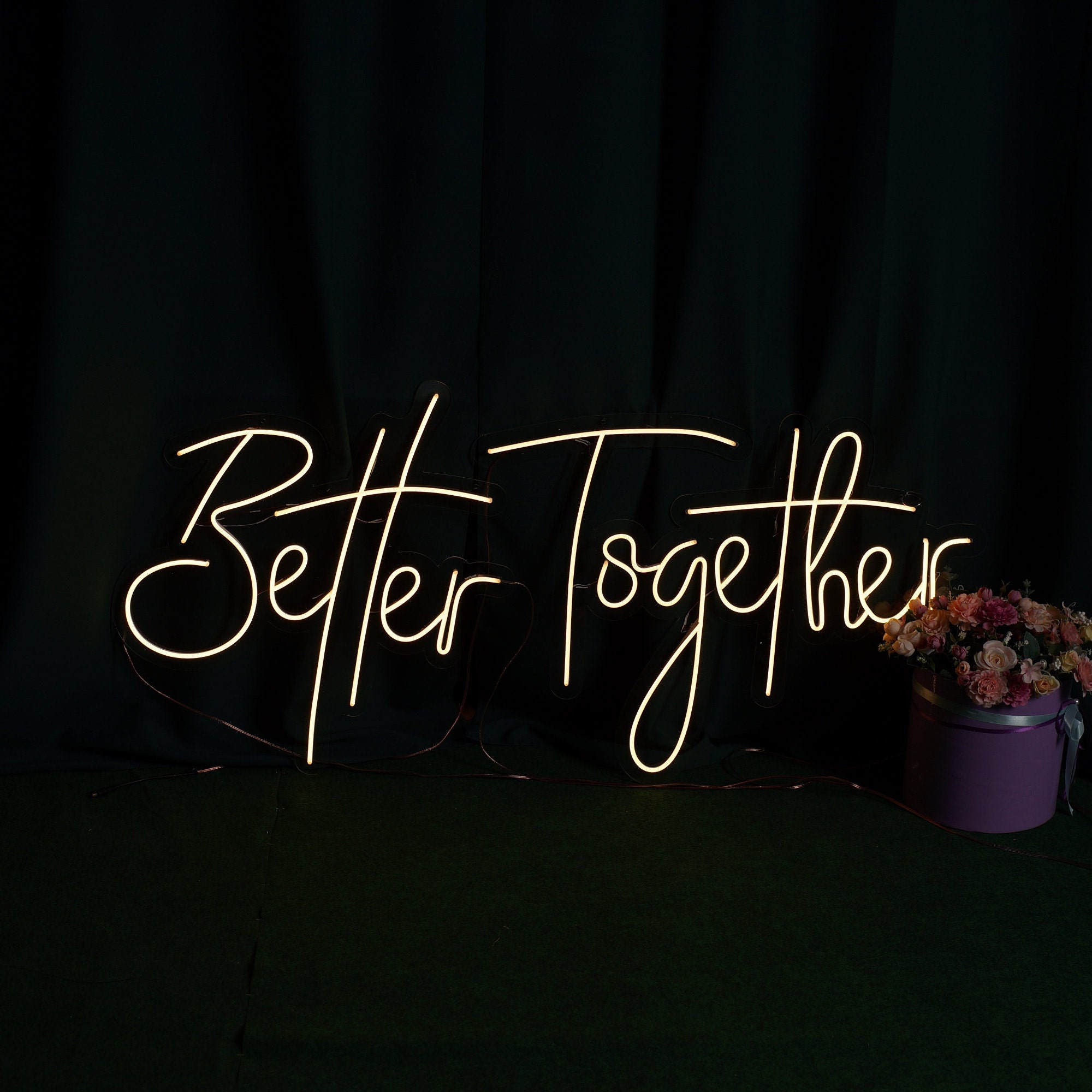 Neon Sign Better Together, Neon Sign For Wedding, Neon Sign, Wall Decor For Wedding, Custom Neon Sign, Home Decor Neon Sign