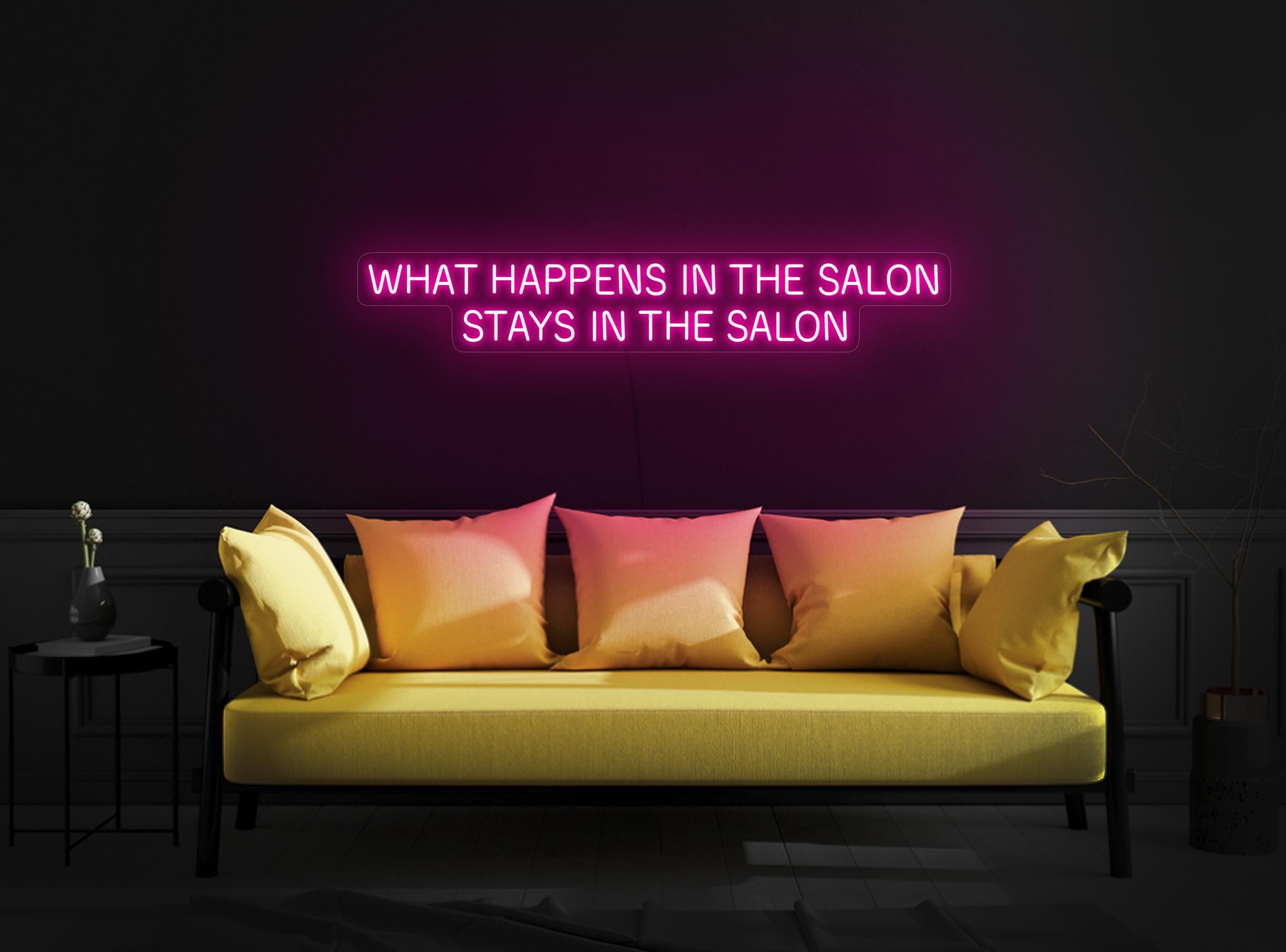 What Happens In The Salon Stays In The Salon Neon Sign, Beauty Salon Neon Sign, Spa Salon Sign, Studio Neon Sign, Beauty Salon Art Decor