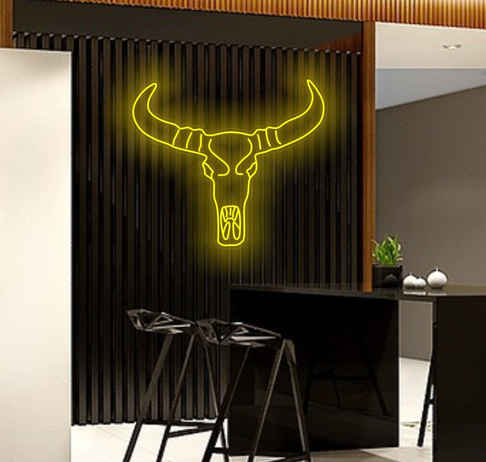 Bull Skull Neon Sign, Bull Skull Led Light, Longhorn Head Skull Neon Sign, Cow Skull Neon Sign, Texas Bull Neon Sign, Cowboy Neon Sign