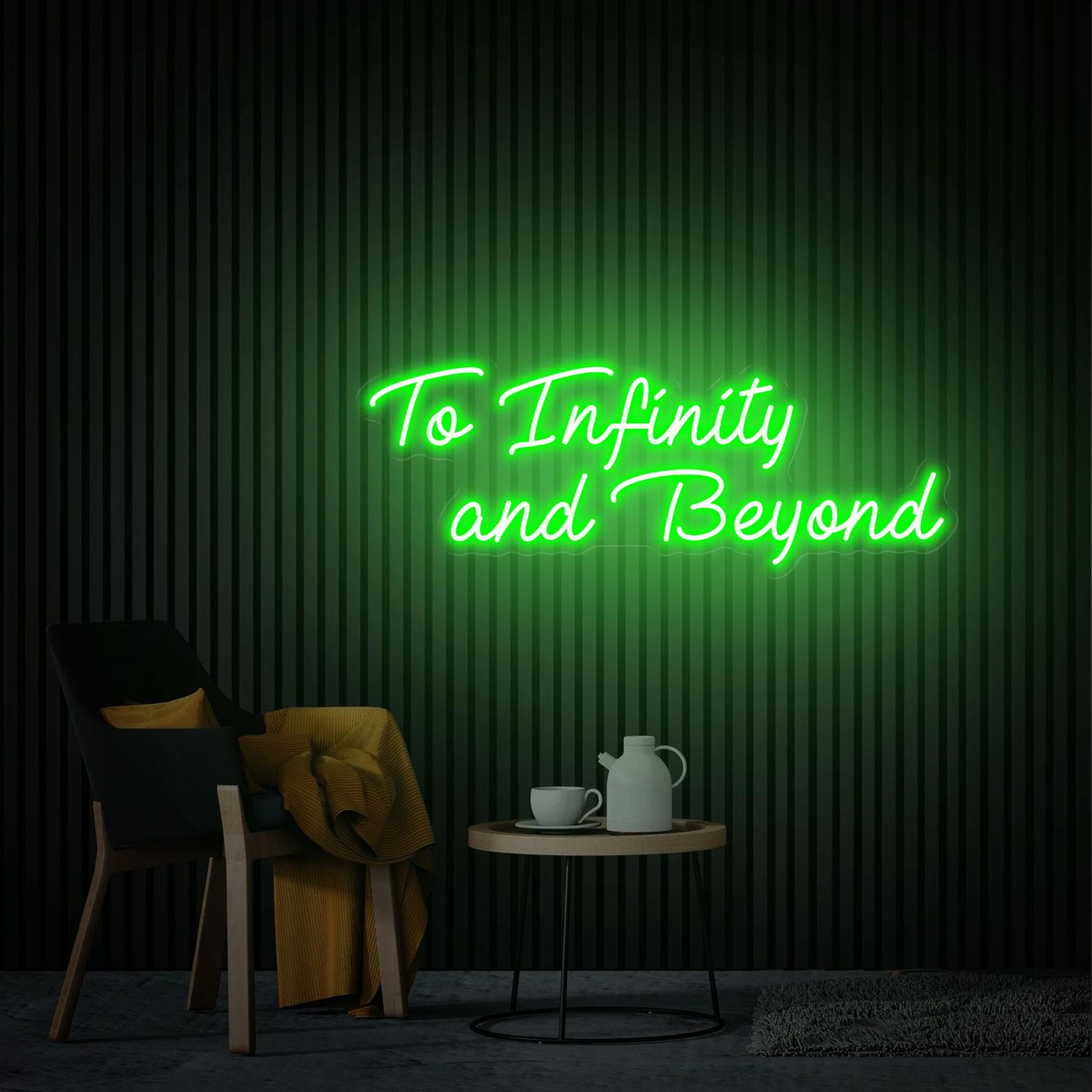 To Infinity and Beyond Neon Sign, Home Wall Decor, Custom Text Sign, Gifts for Child, Inspirational Saying Decor Personalized Gifts Neon Art