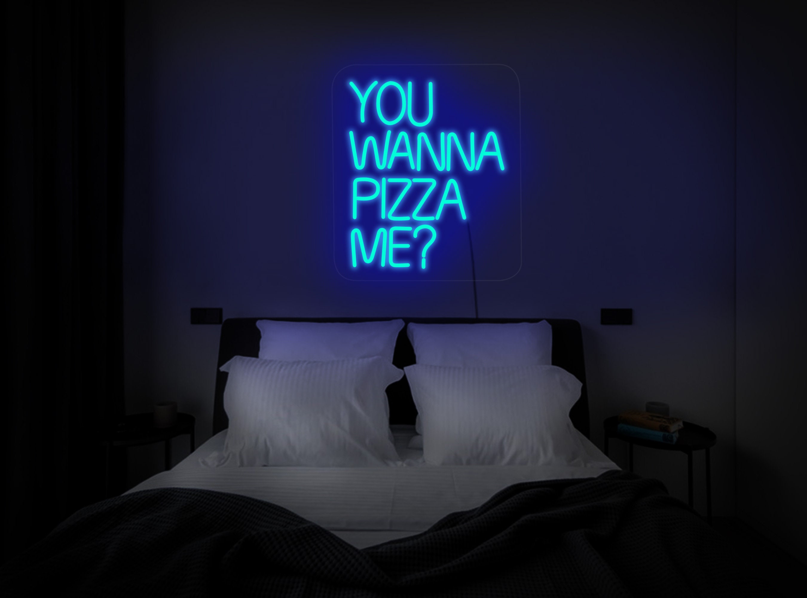 You Wanna Pizza Me Neon Sign, Pizza Neon Art, Pizza Led Sign, Pizza Light Sign, Pizzeria Neon Sign, Pizzeria Decor, Neon Sign For Business