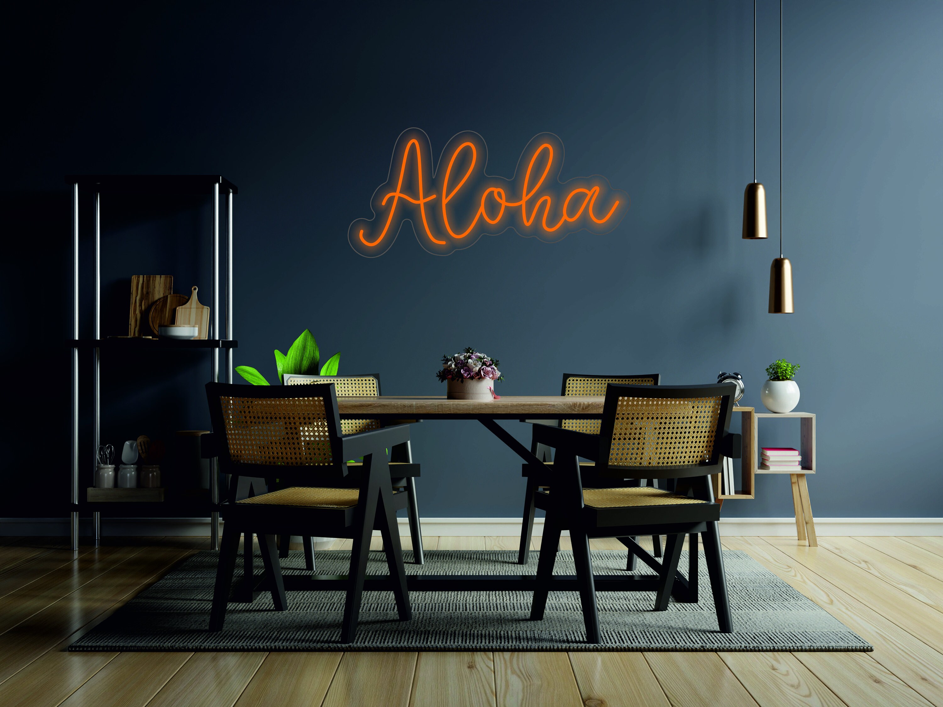 Aloha - Led Neon Sign, Hawaiian Wall Lamp, Hawai Neon Sign, Aloha Neon Sign