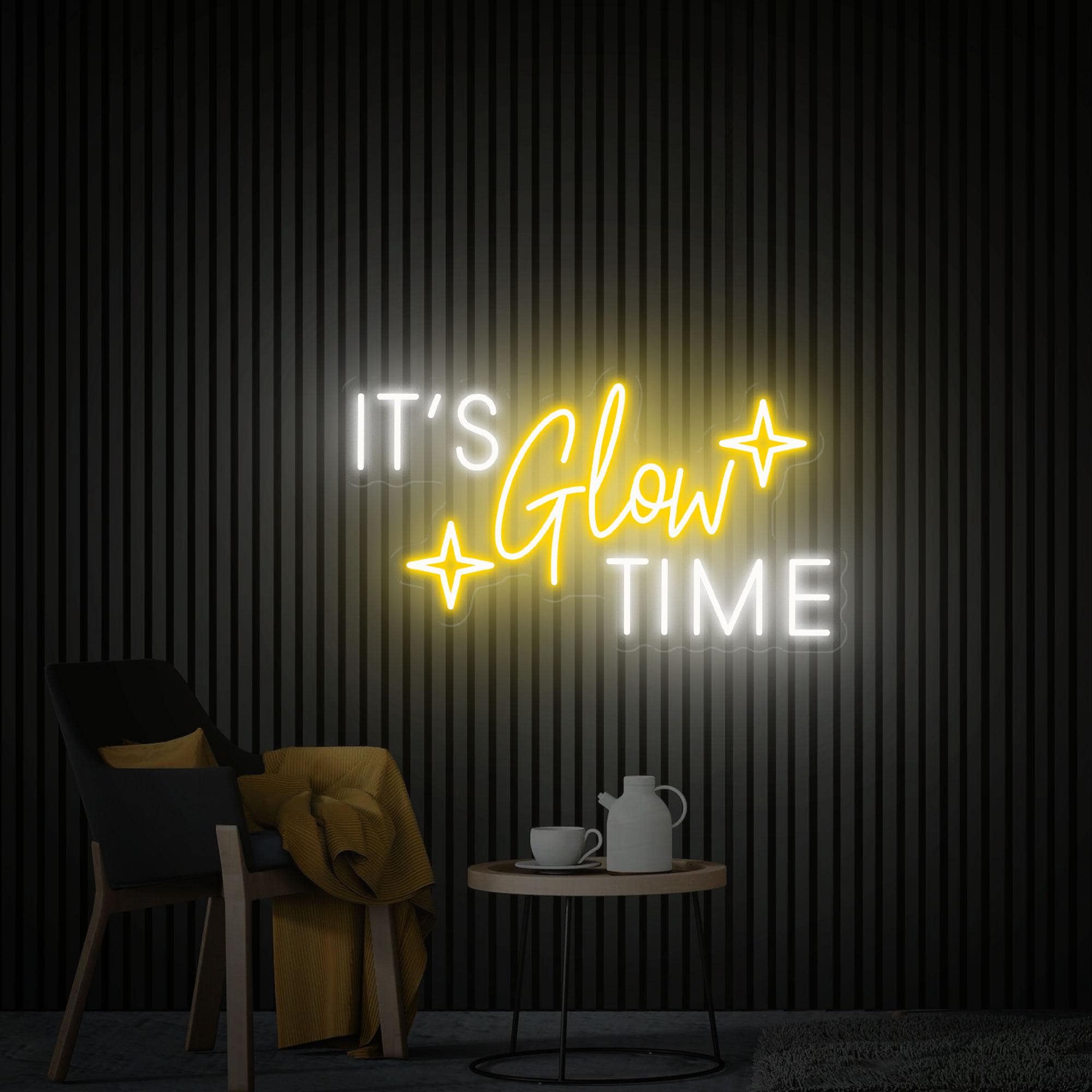 It's Glow Time Neon Sign, Botox Sign, Led Light Sign for Beauty Salon Hair Salon, Aesthetic Wall Decor, Custom Neon Sign for Business Logo