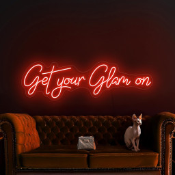 Get Your Glam On Neon Sign, Beauty Salon Neon Sign, Beauty Led Sign, Beauty Studio Neon Sign Decor, Beauty Room Sign, Glam Neon Sign Decor