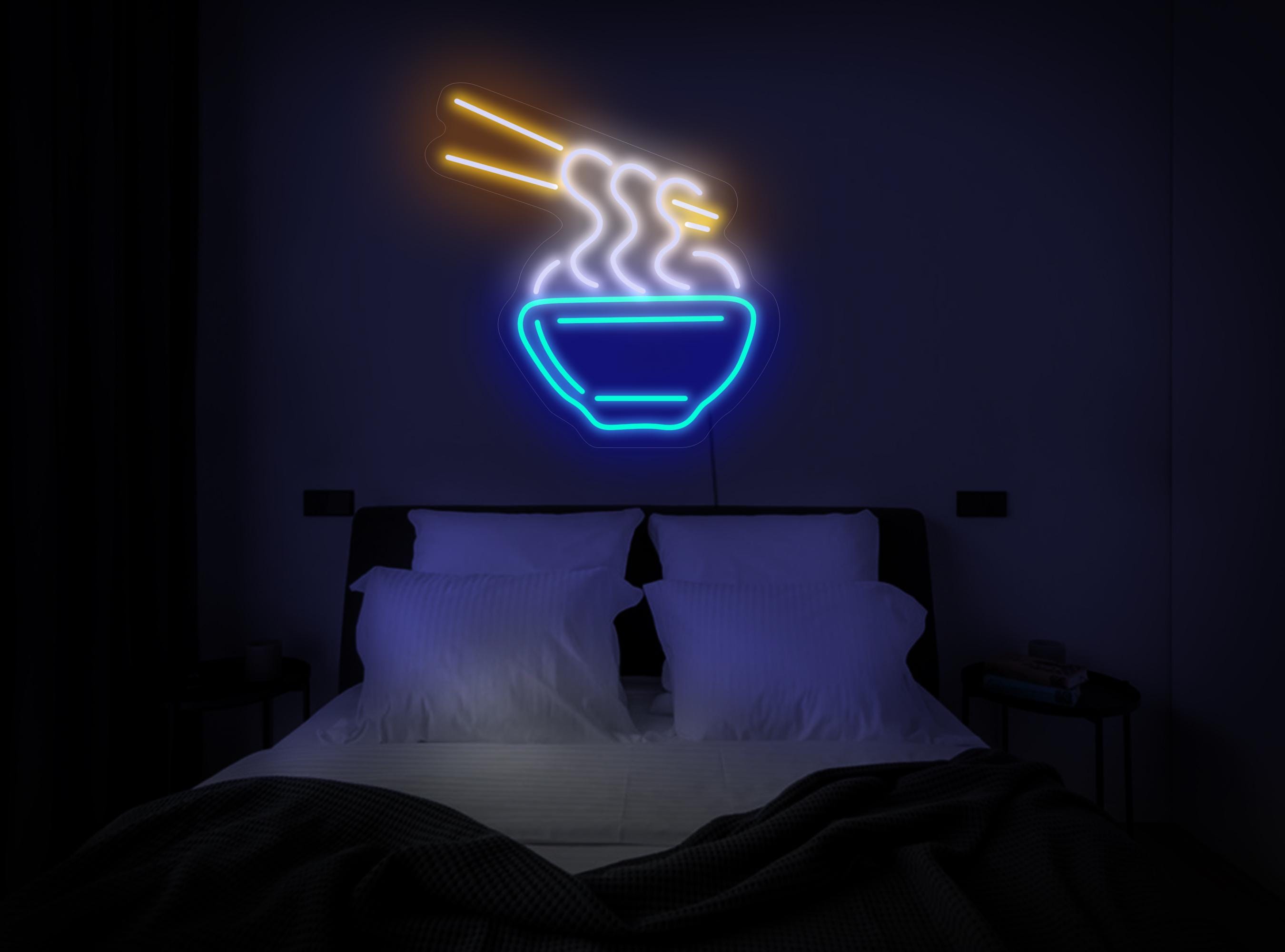 Ramen Neon Sign, Ramen Led Sign, Noodles Neon Sign, Street Food Neon Sign, Japanese Food Sign, Restaurant Neon Sign, Ramen Wall Art Decor
