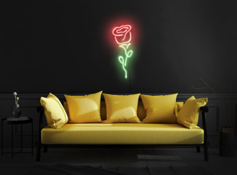 Rose Neon Sign, Rose Neon Light, Rose Led Sign, Neon Sign Wall Art, Neon Sign Wall Decor