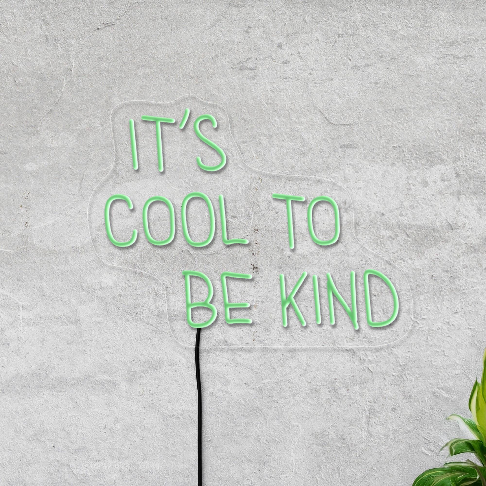 It's Cool To Be Kind Neon Sign, Kids Room Neon Sign, Positive Neon Sign, Classroom Neon Sign, Kids Room Wall Art Decor, Classroom Art Decor