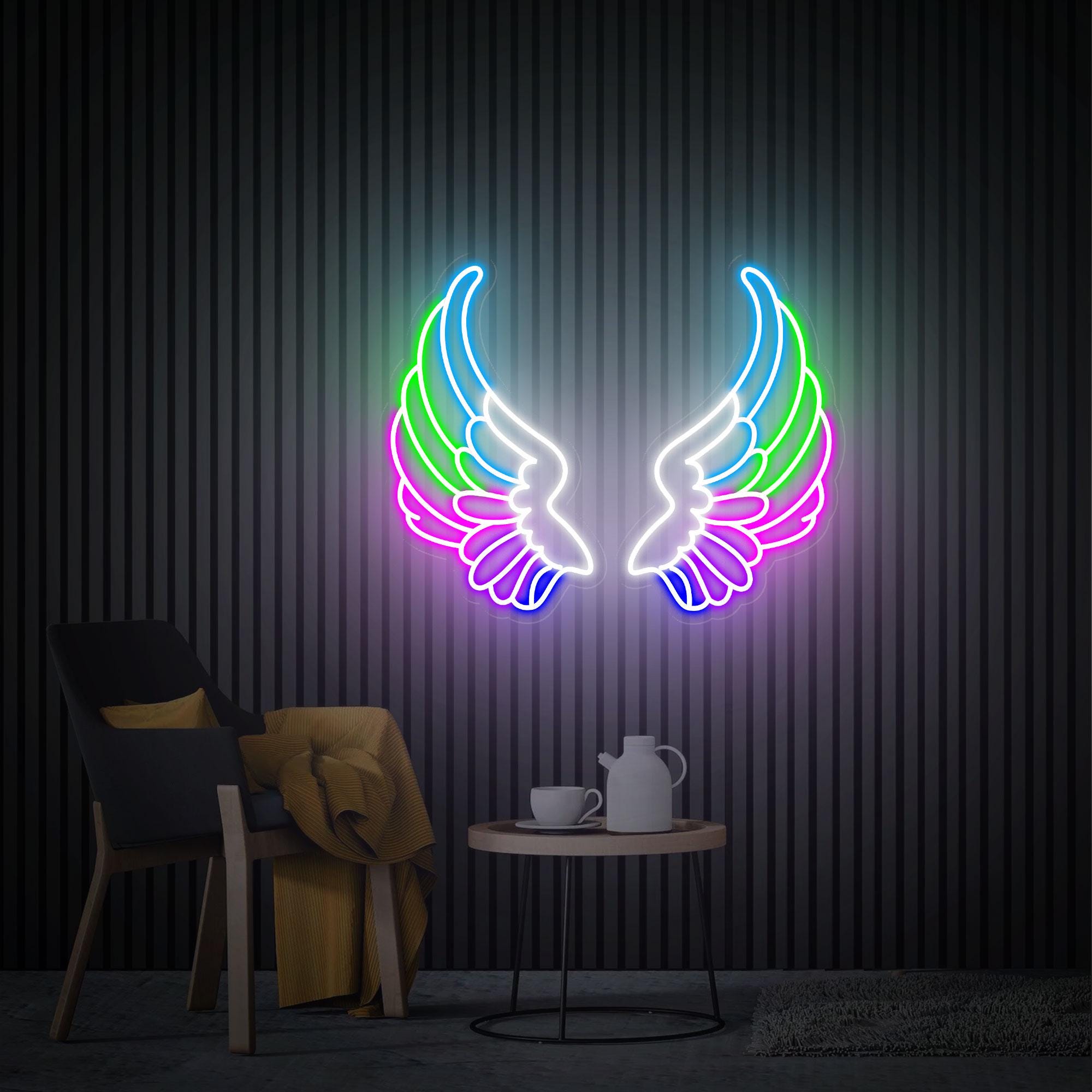 Wings Neon Sign, Angel Wings Led Neon Sign, Bar Salon Room Bedroom Sign, Custom Neon Sign,Party and Event Decoration, Gift For Her